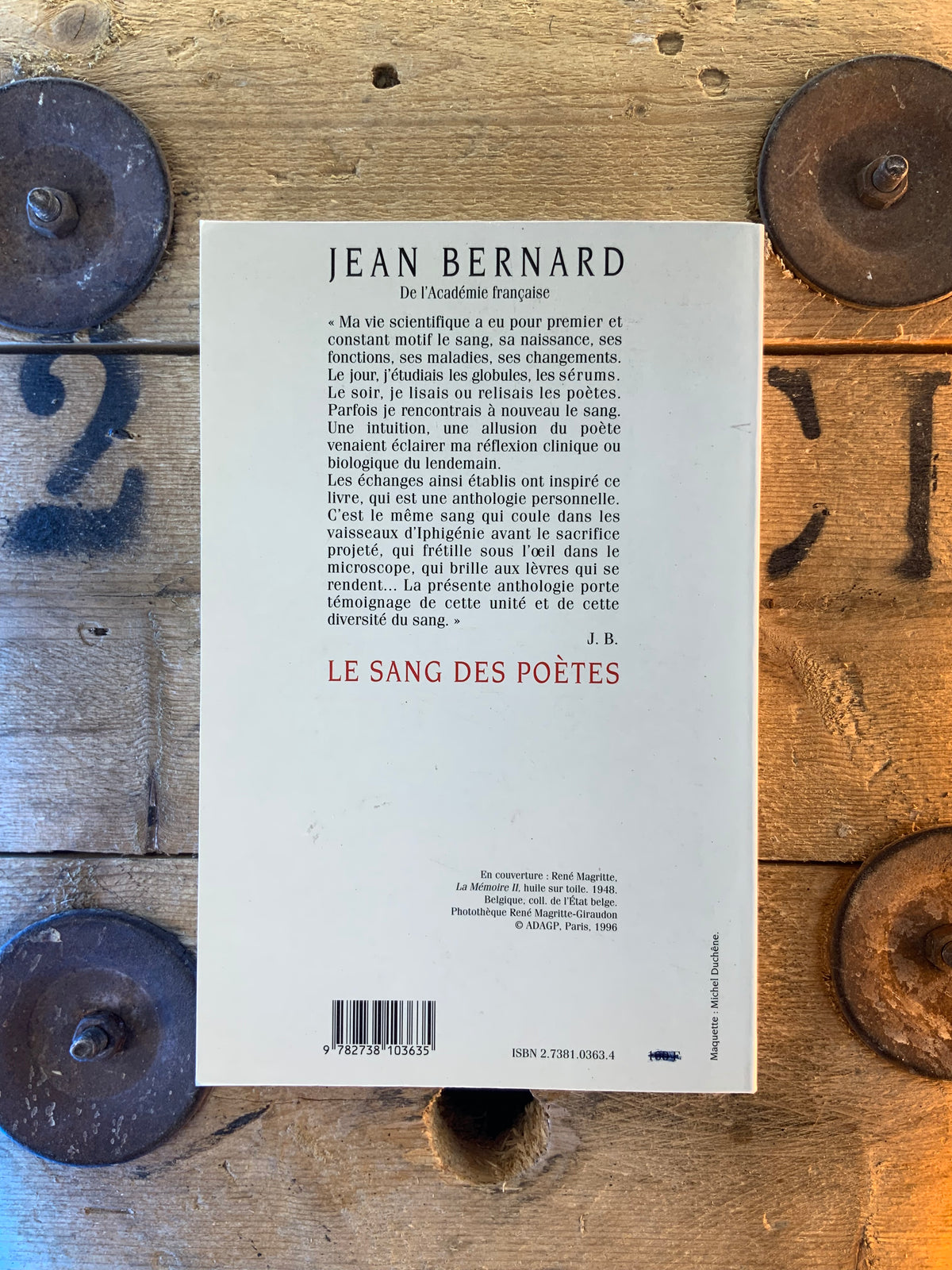 Les sang des poètes - Jean Bernard