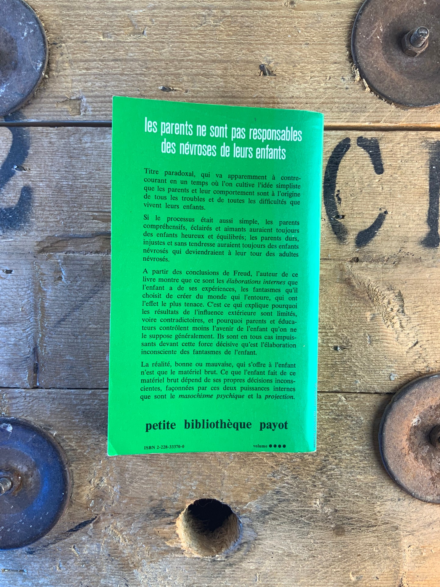 Les parents ne sont pas responsables des névroses de leurs enfants - Edmund Bergler