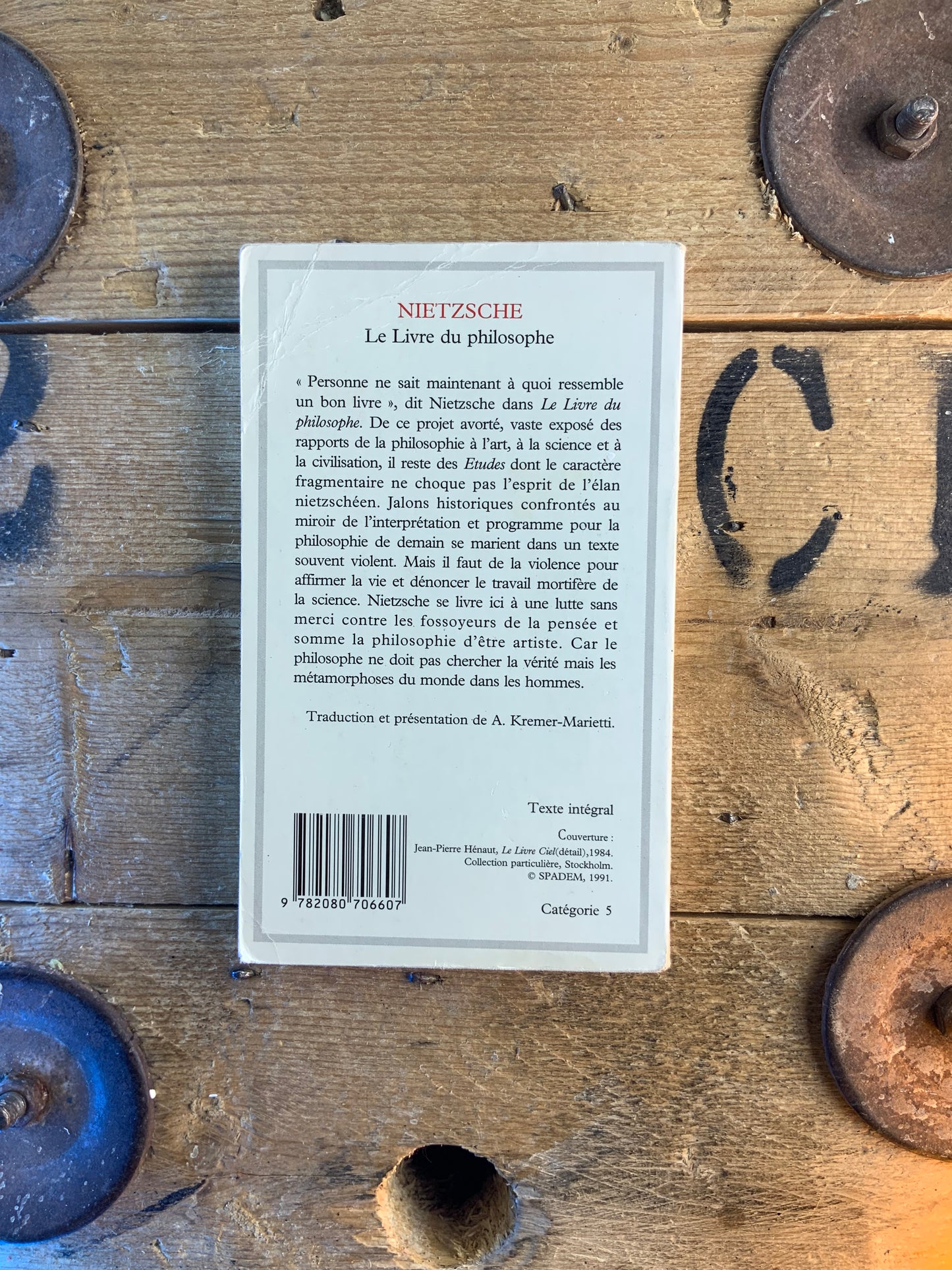 Le livre du philosophe - Friedrich Nietzsche