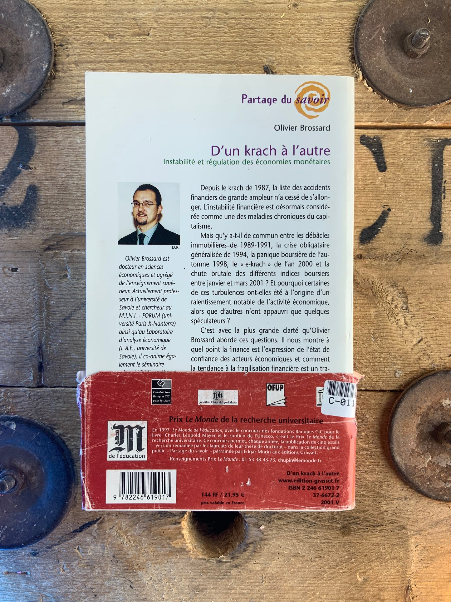 D’un krach à l’autre : instabilité et régulation des économie monétaires - Olivier Brossard
