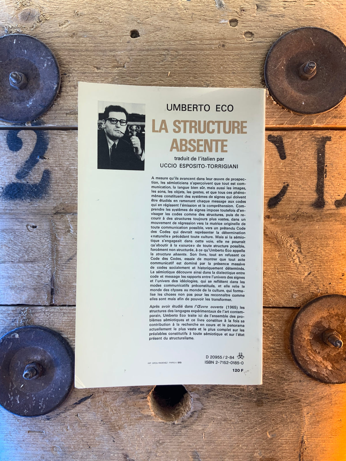 La structure absente : introduction à la recherche sémiotique - Umberto Eco