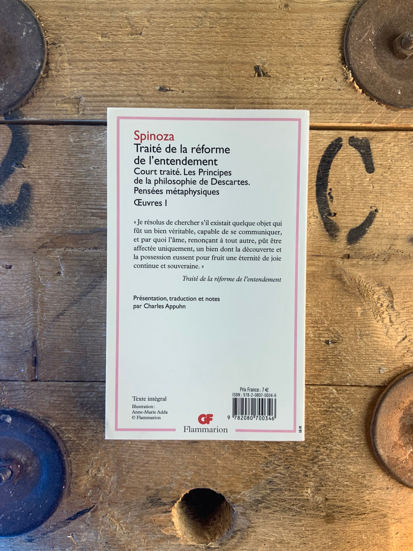 Traité de la réforme de l’entendement. Court traité. Les principes de la philosophie de Descartes. Pensées métaphysiques - Spinoza
