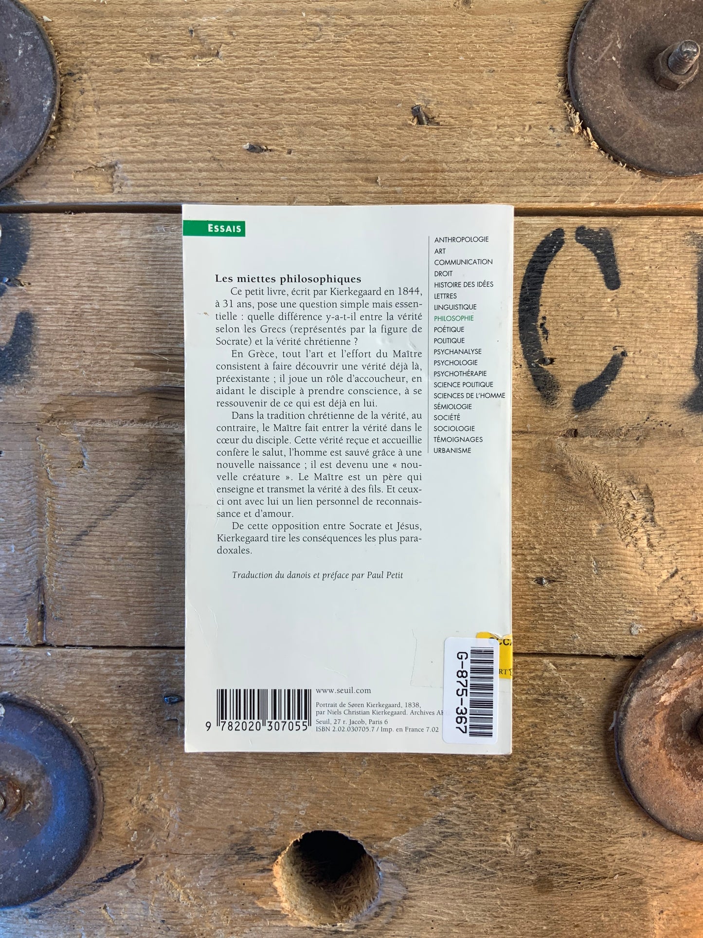 Les miettes philosophiques - Soren Kierkegaard