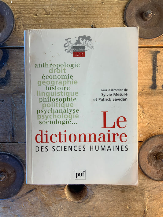 Le dictionnaire des sciences humaines