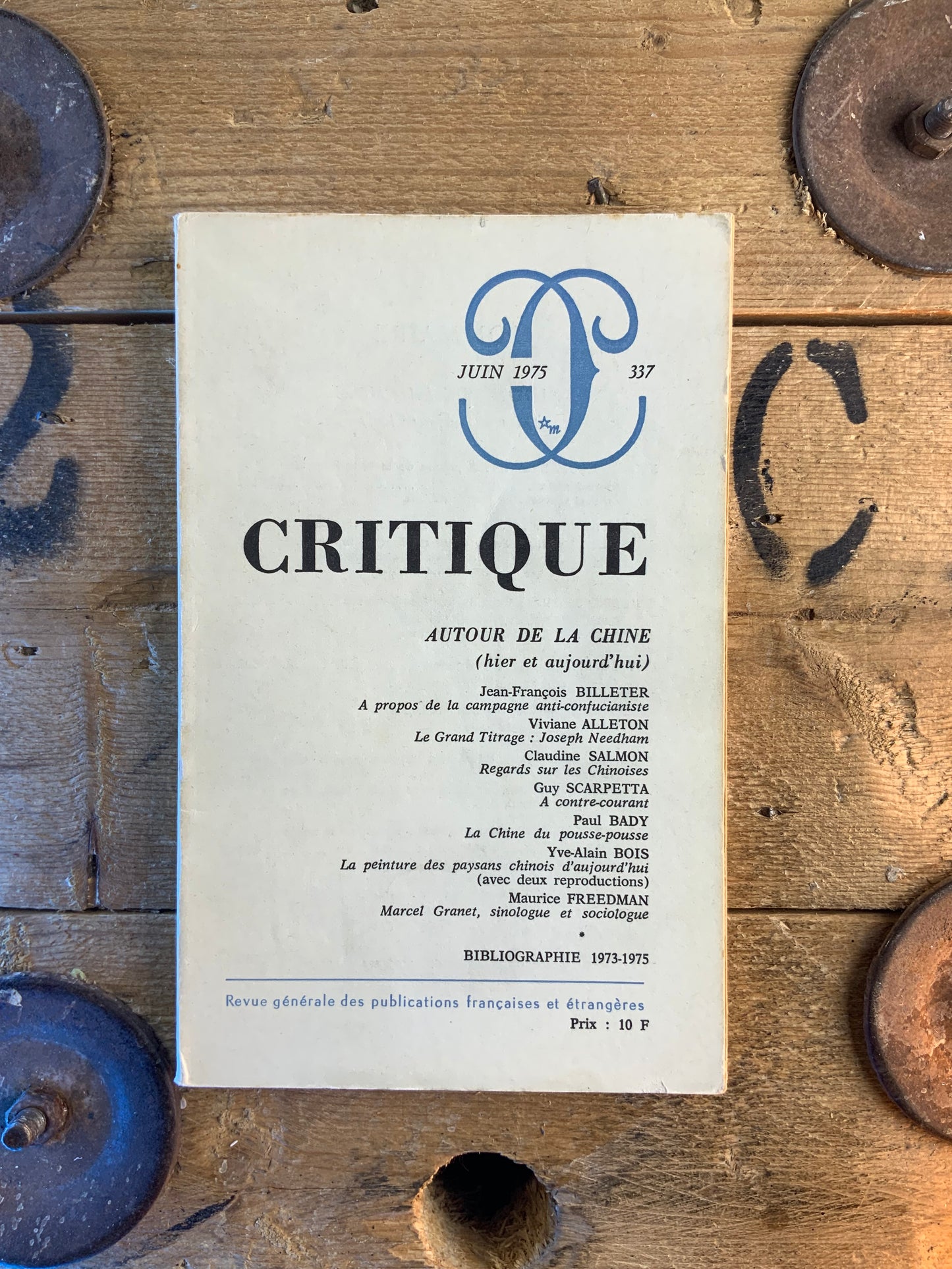 Autour de la Chine (hier et aujourd’hui) [ Revue Critique ] - Juin 1975 - n°337