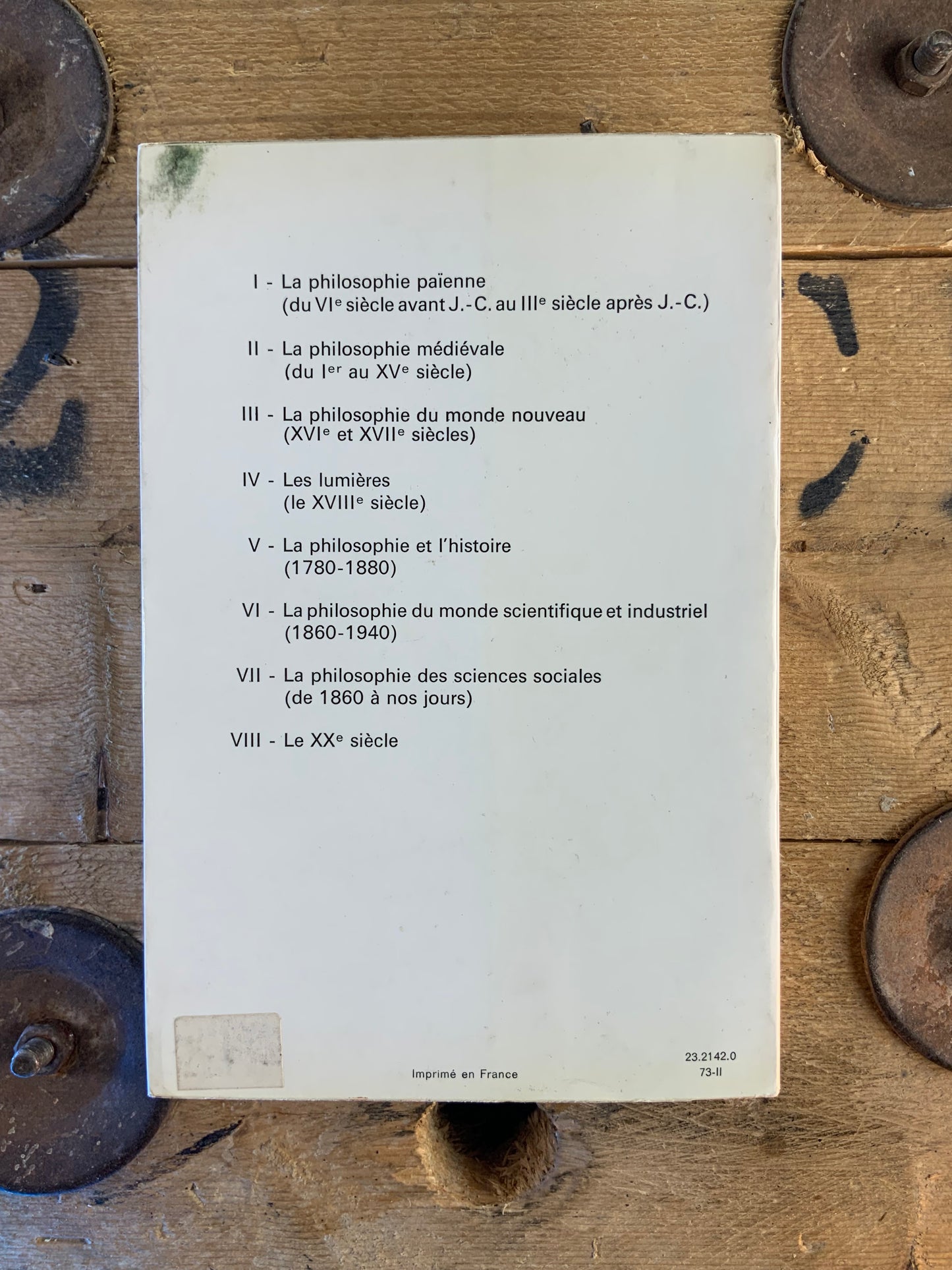 La philosophie du monde scientifique et industriel : 1860 à 1940