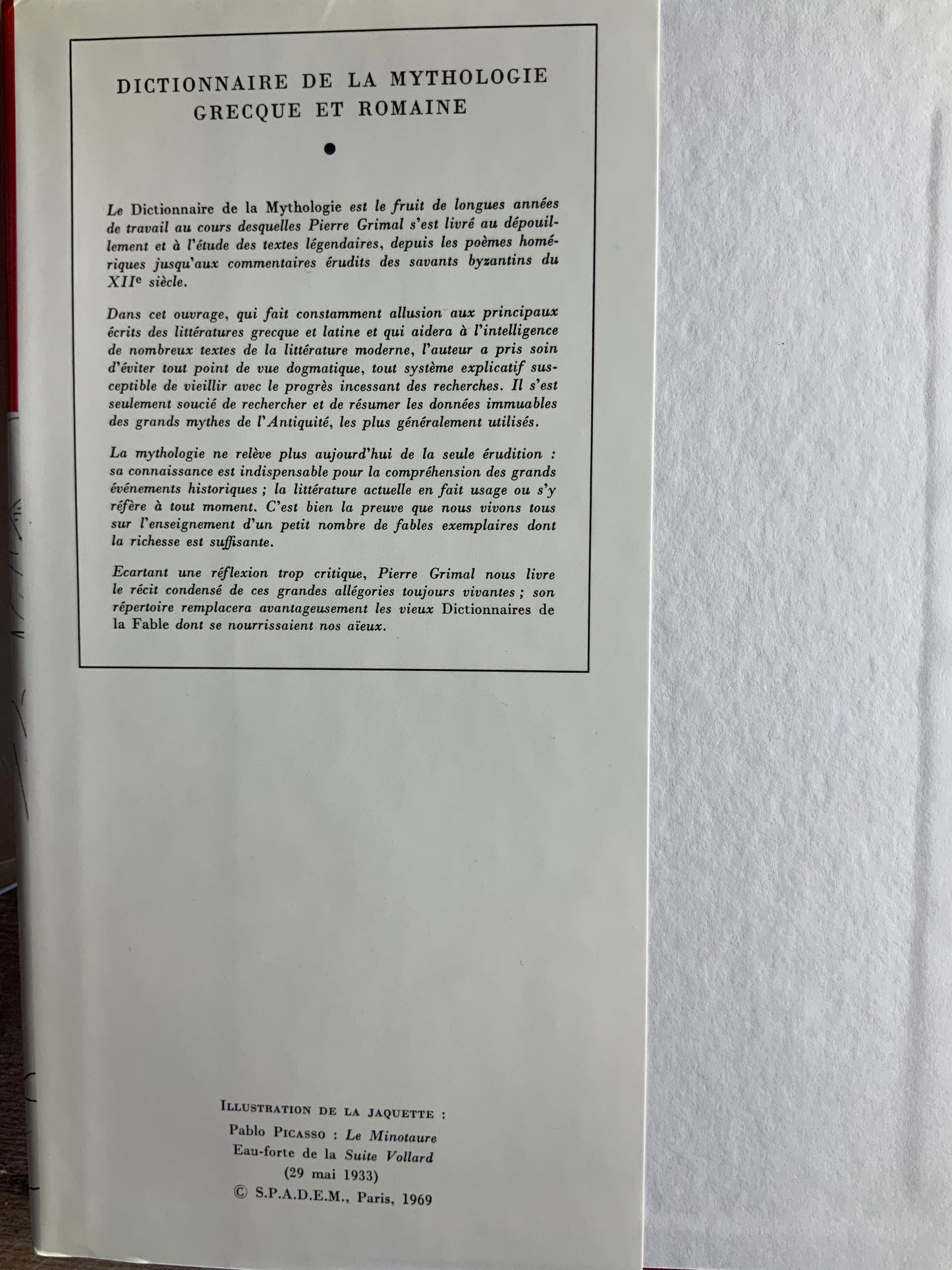 Dictionnaire de la mythologie grecque et romaine - Pierre Grimal