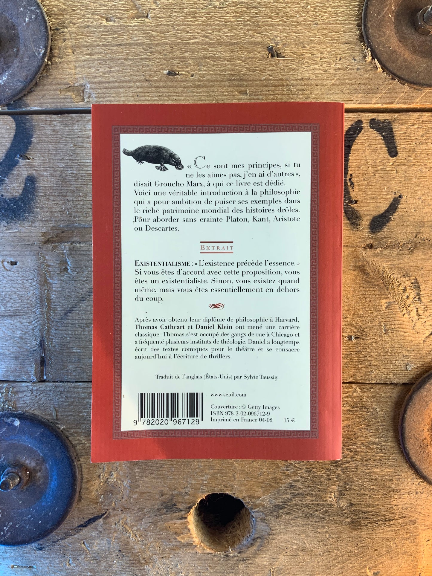 Platon et son ornithorynque entrent dans un bar : la philosophie expliqué par les blagues [sans blagues]
