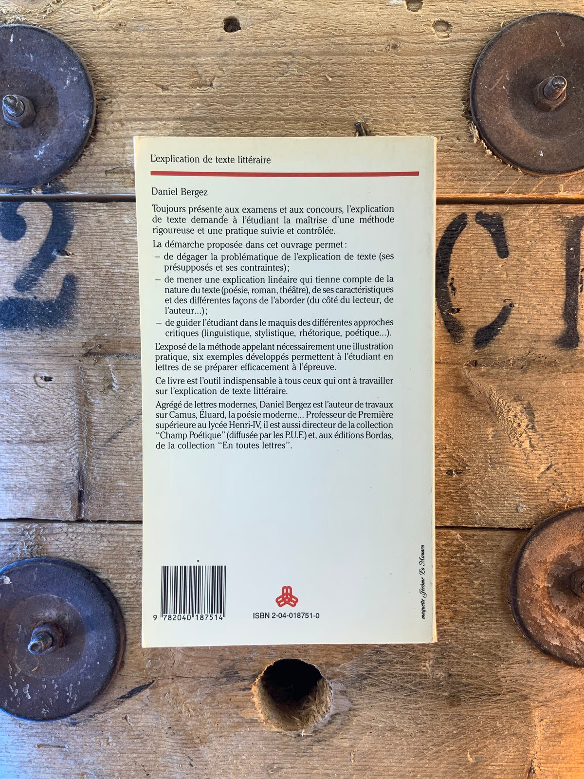L’explication de texte littéraire - Daniel Bergez