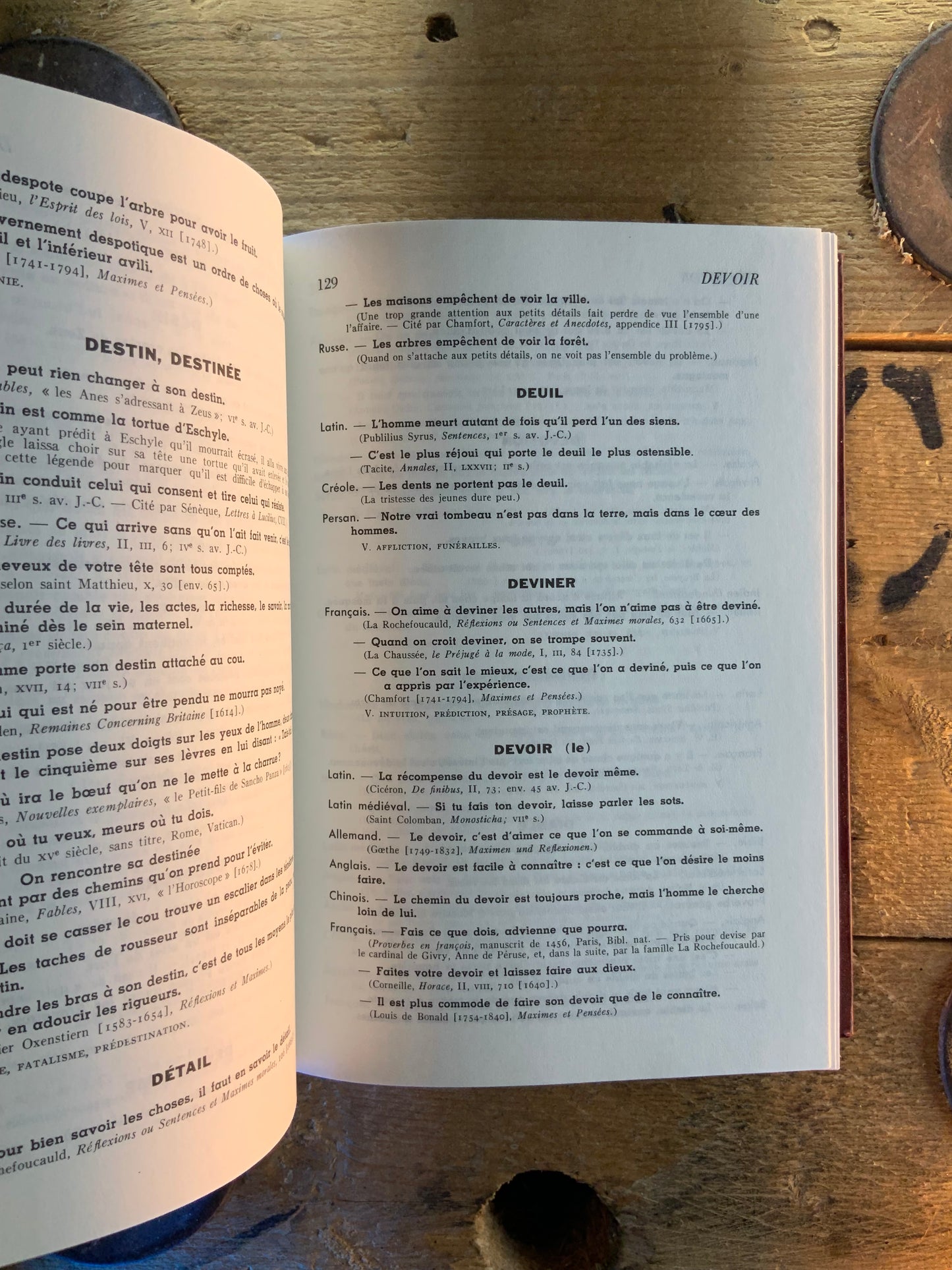 Dictionnaire des proverbes sentences et maximes