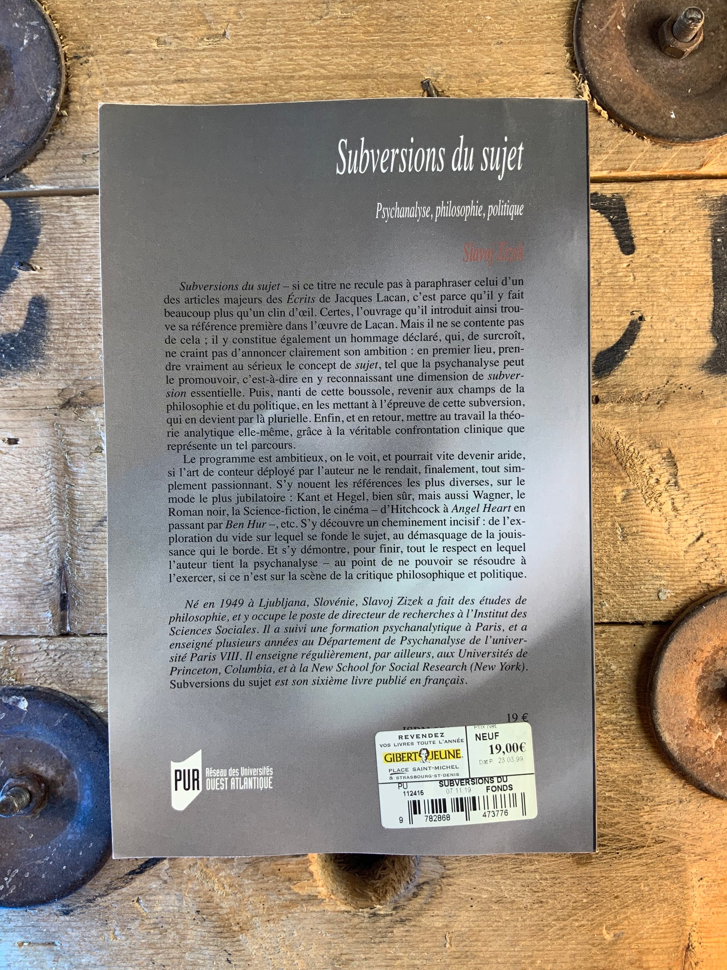 Subversions du sujet : psychanalyse, philosophie, politique - Slavoj Zizek