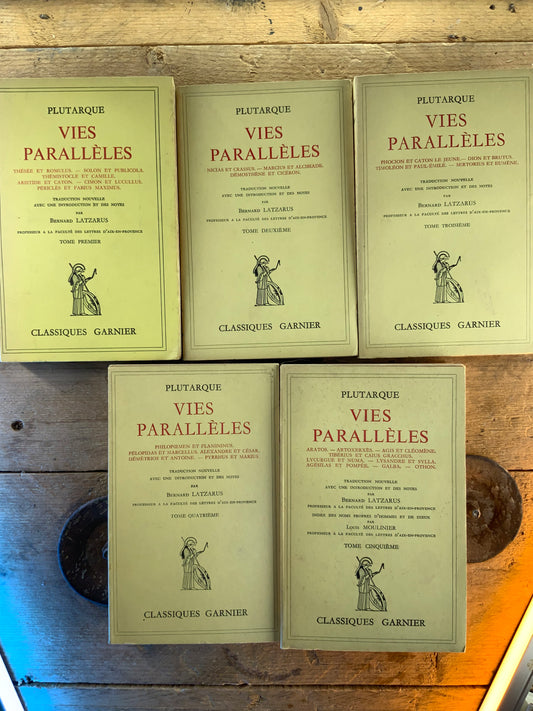 Vies Parallèles - Plutarque (en 5 volumes)