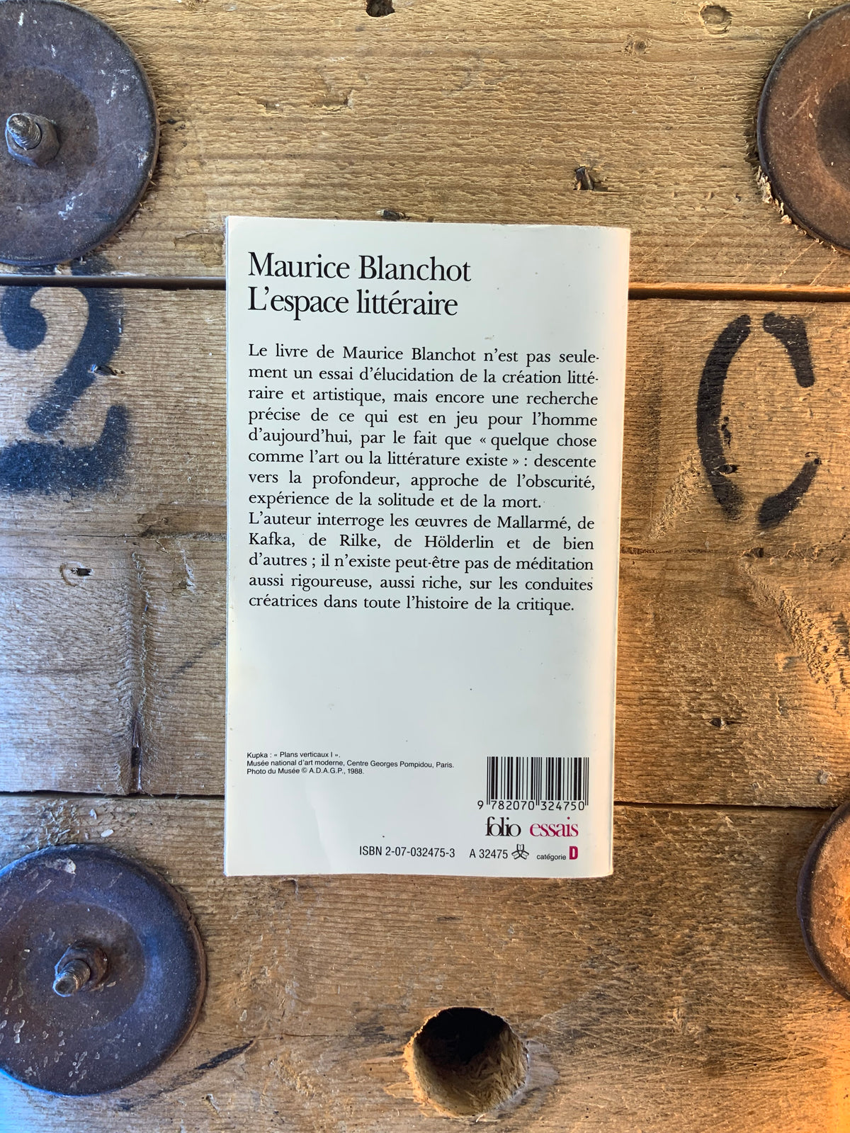 L’espace littéraire - Maurice Blanchot