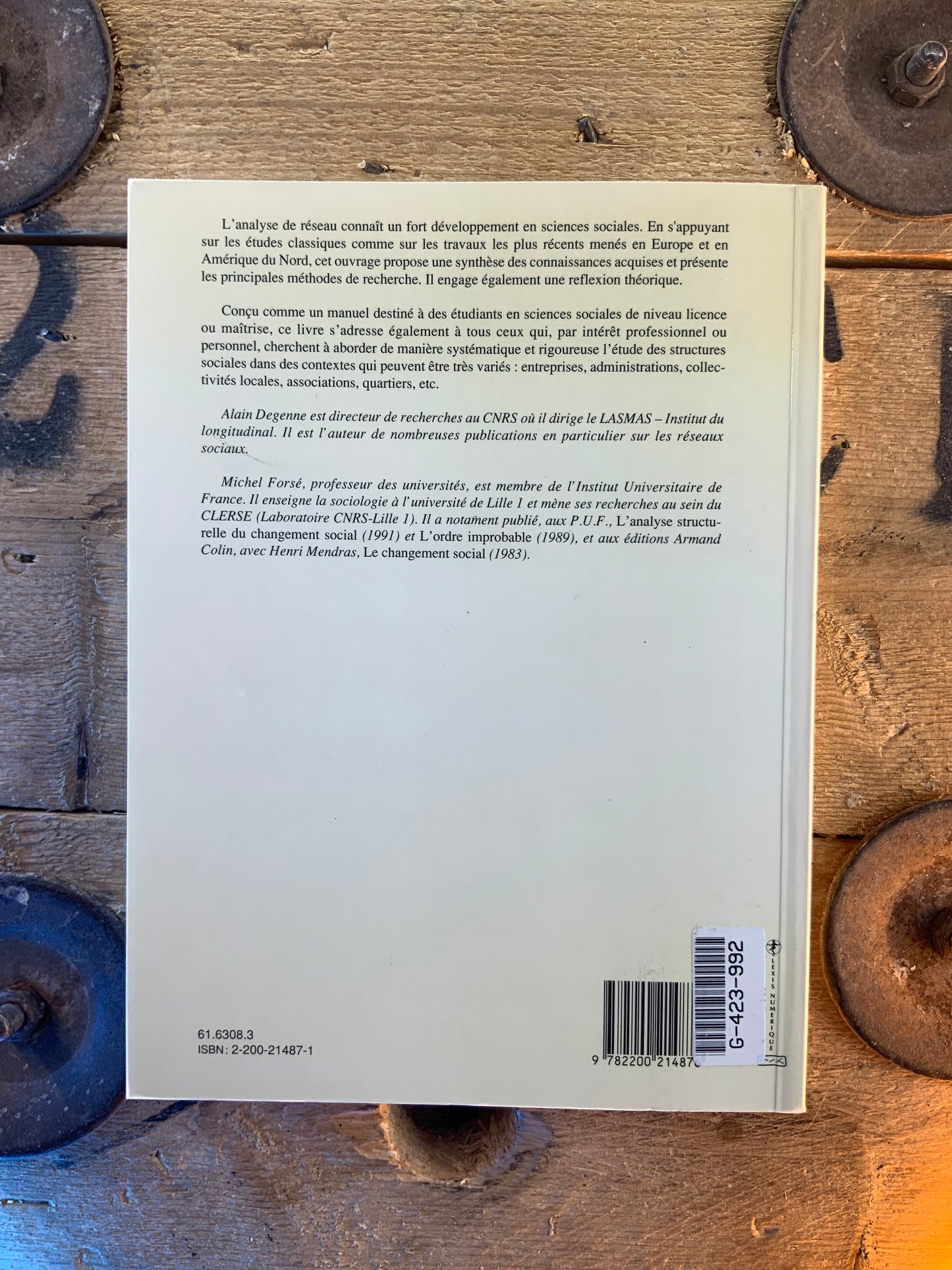 Les réseaux sociaux - Alain Degenne et Michel Forsé