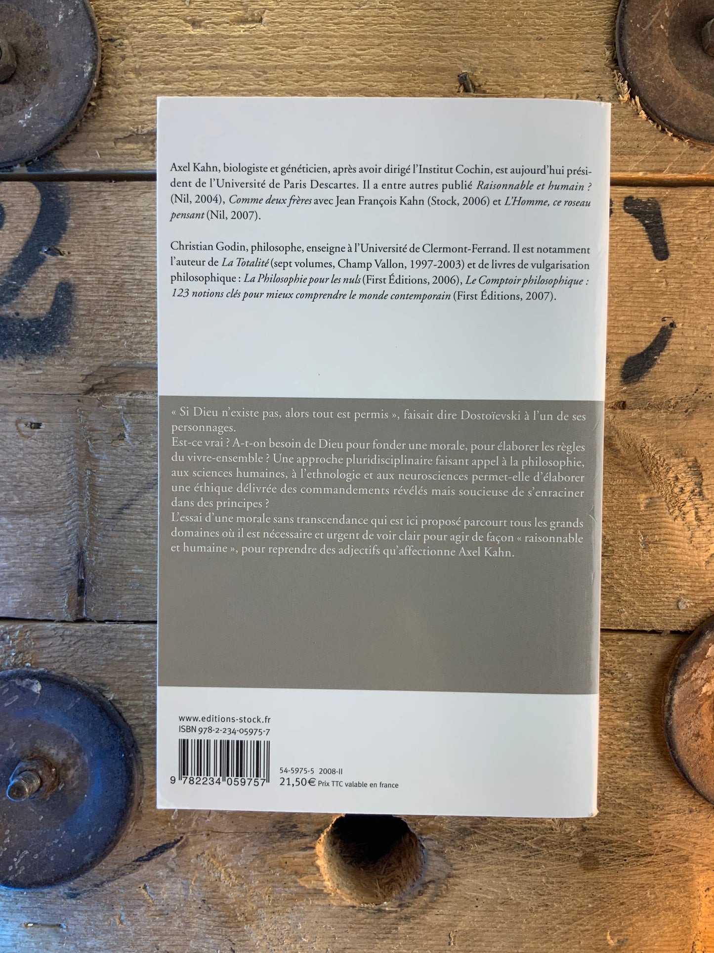 L’homme : le bien, le mal - Axel Kahn