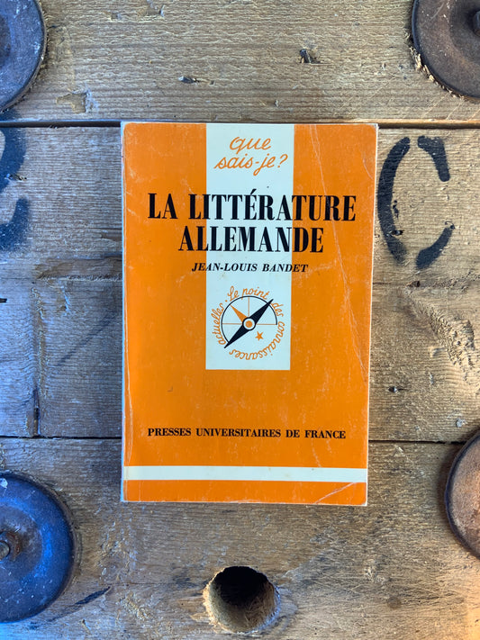 La littérature allemande - Jean-Louis Bandet