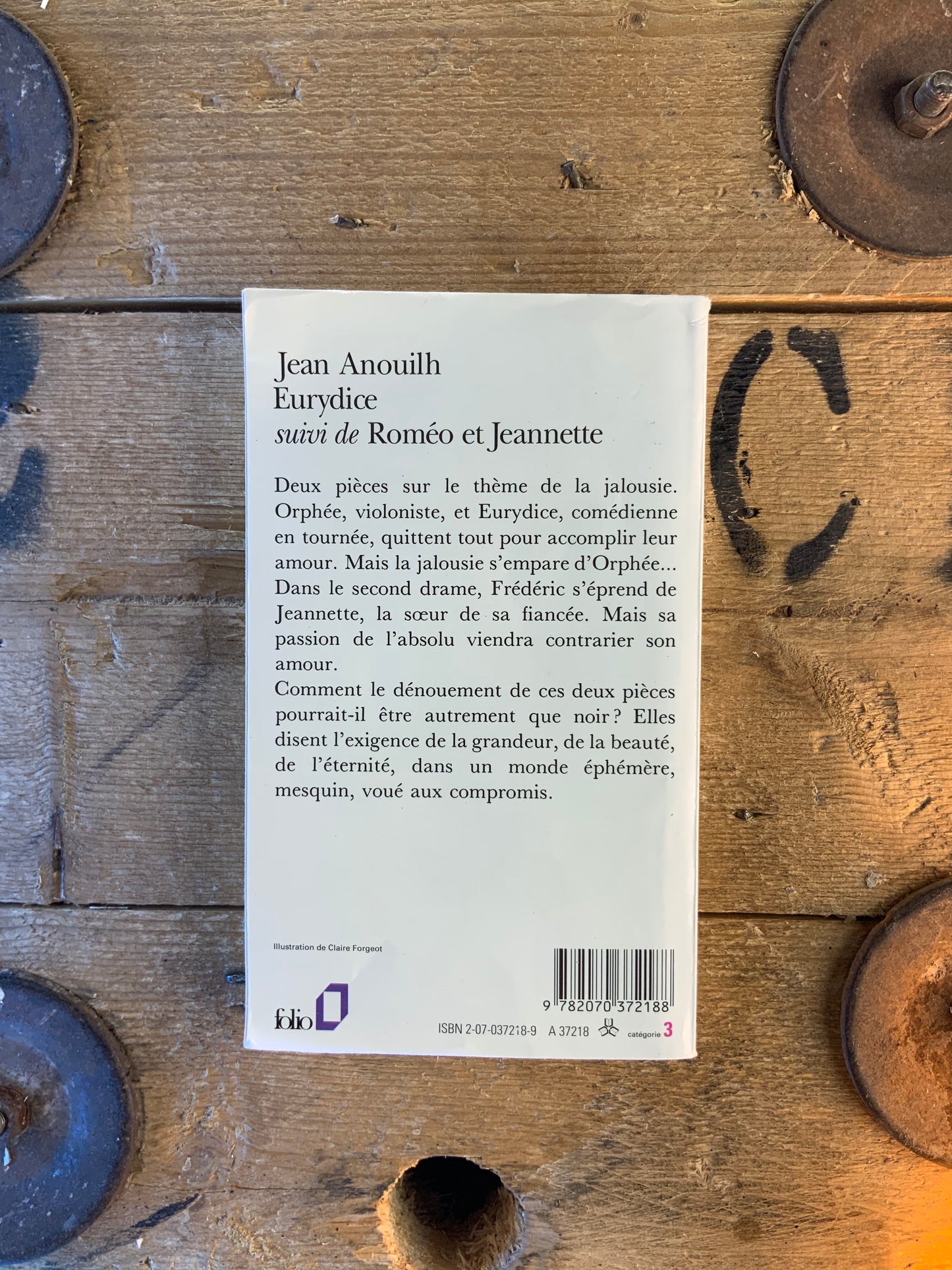 Eurydice, suivi de Roméo et Jeannette - Jean Anouilh