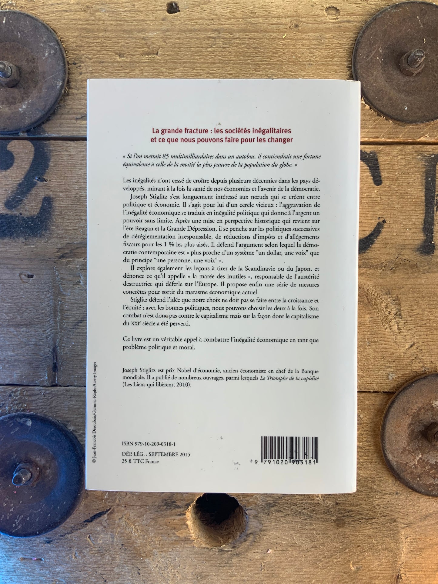 La grande fracture : les sociétés inégalitaires et ce que nous pouvions faire pour les changer - Joseph E. Stiglitz