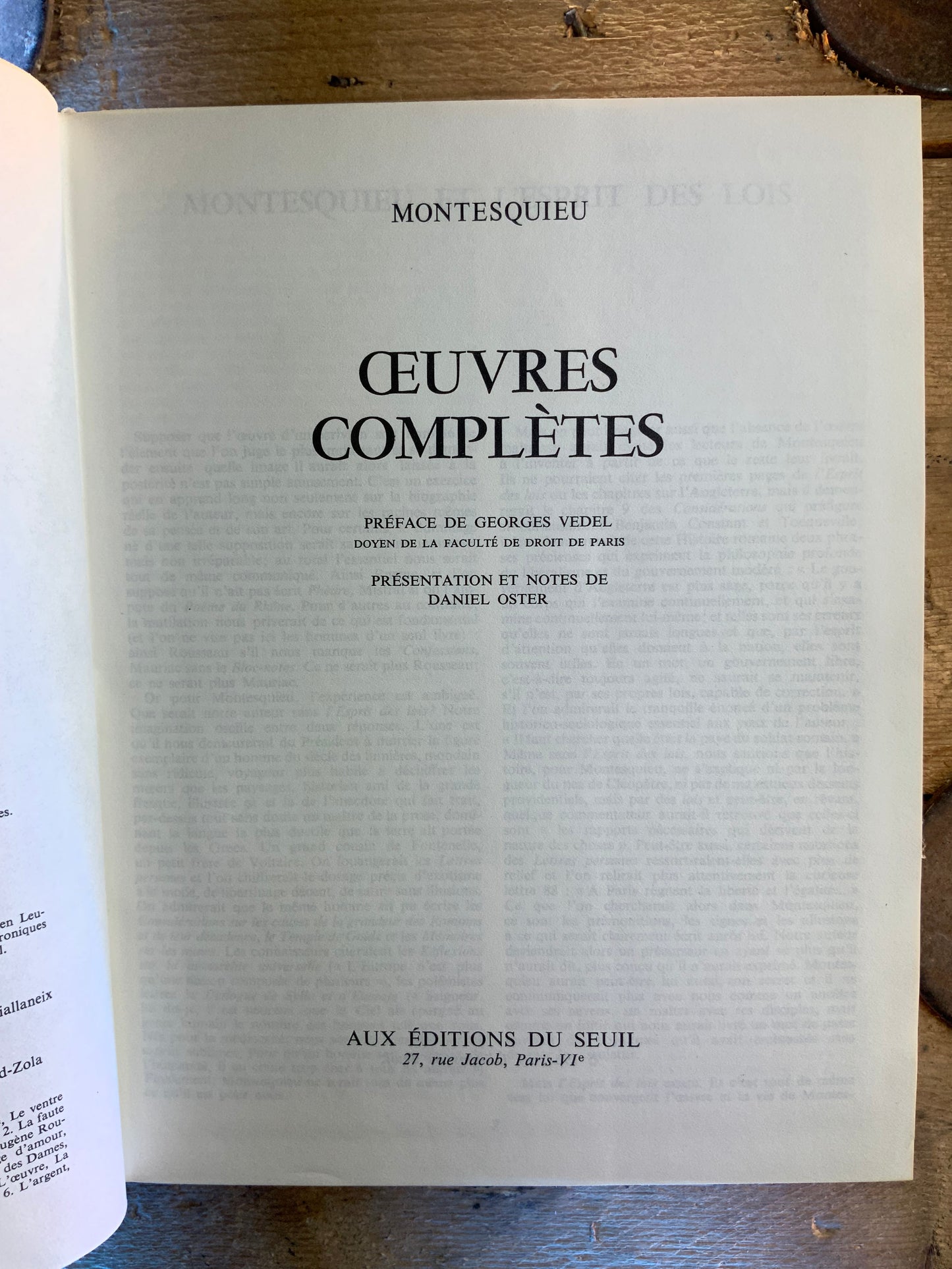 Œuvres complètes - Montesquieu