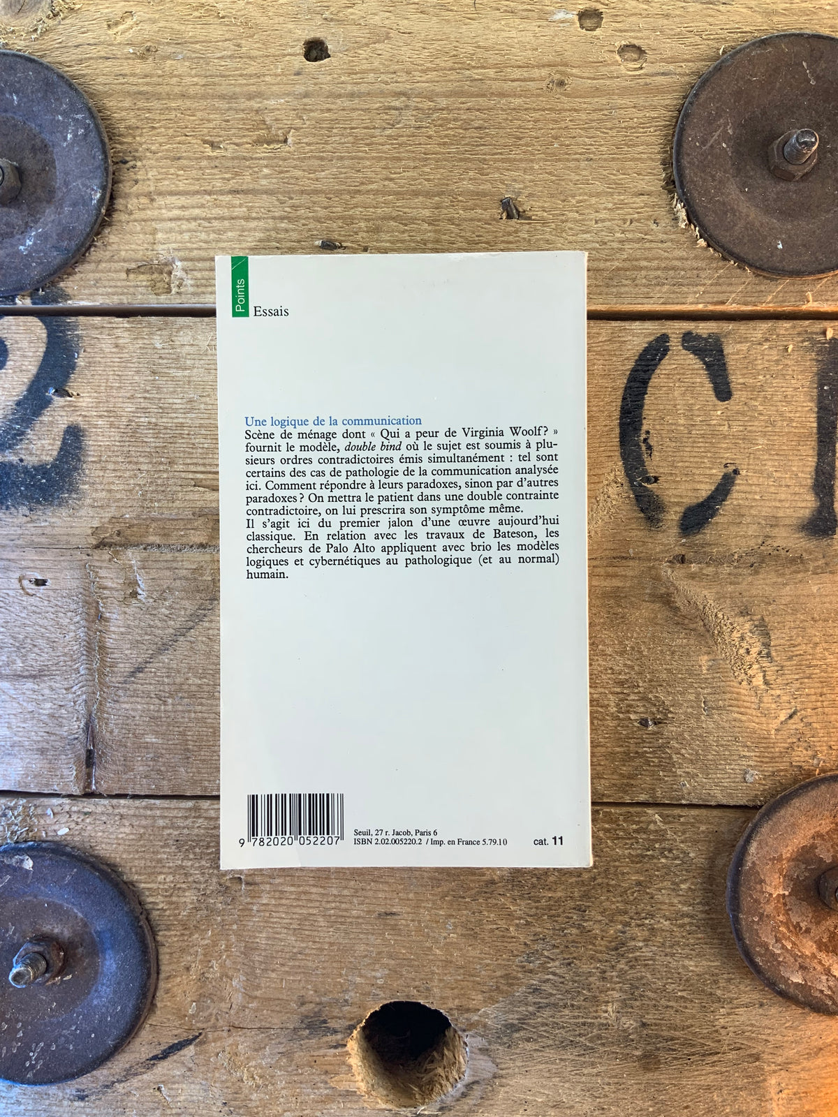 Une logique de la communication - P. Watzlawick, J. Helmick Beavin et Don D. Jackson