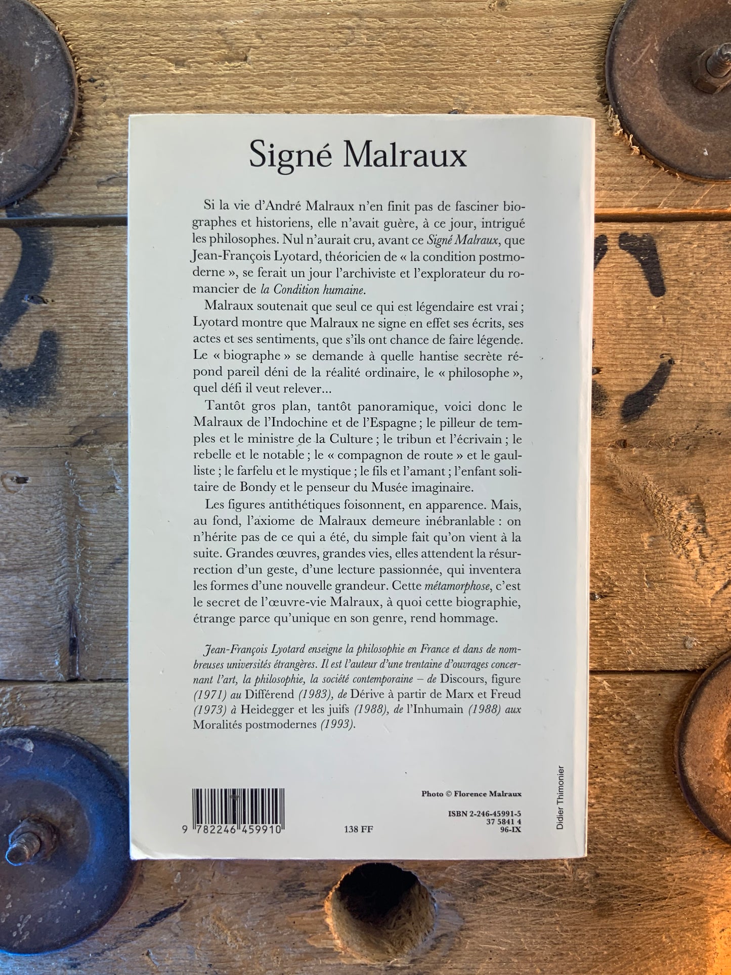 Signé Malraux - Jean-François Lyotard