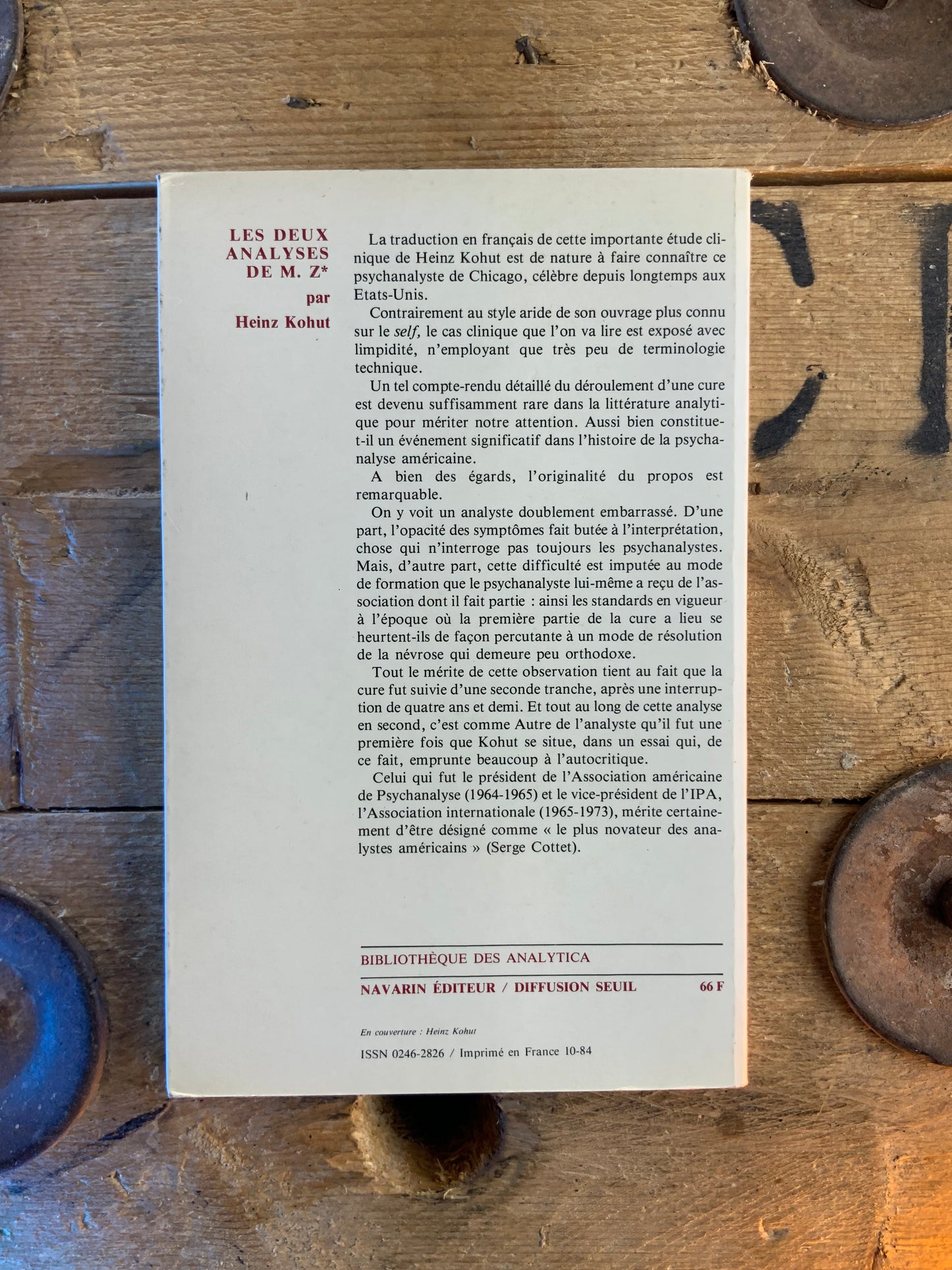 Les deux analyses de M. Z - Heinz Kohut