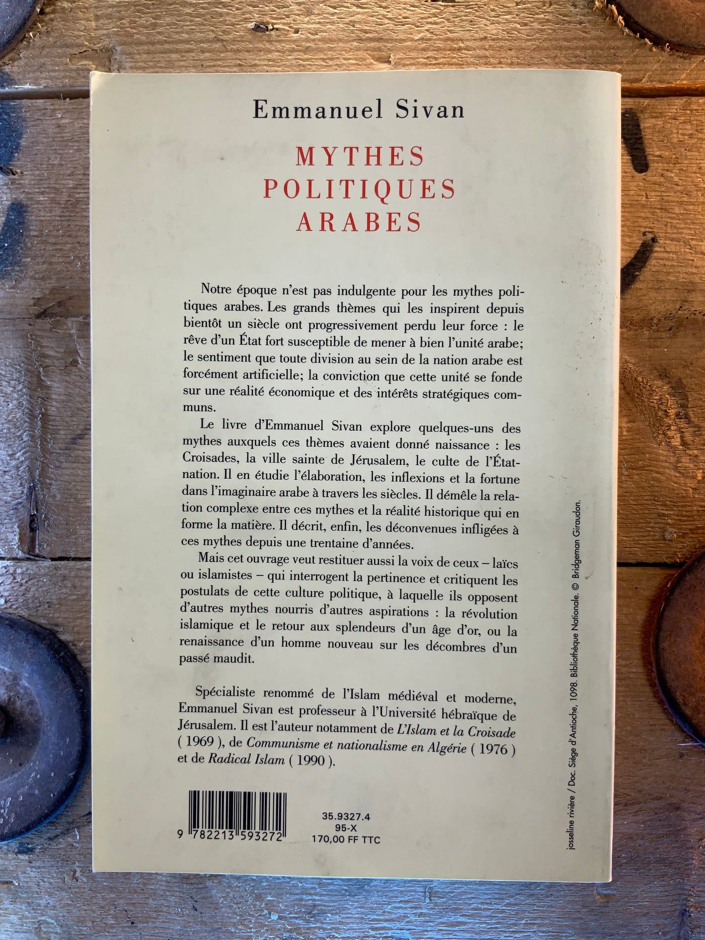 Mythes politiques arabes - Emmanuel Sivan