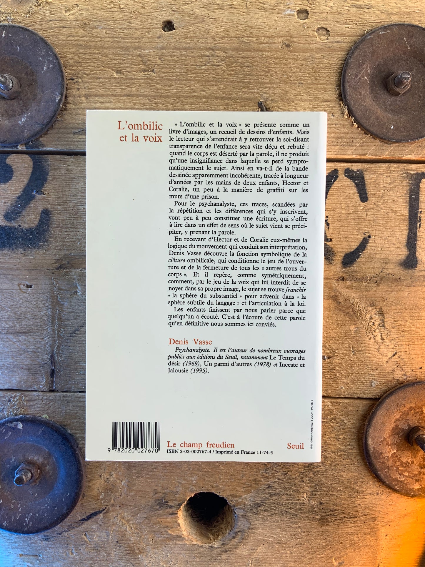 L’ombilic et la voix : deux enfants en analyse - Denis Vasse