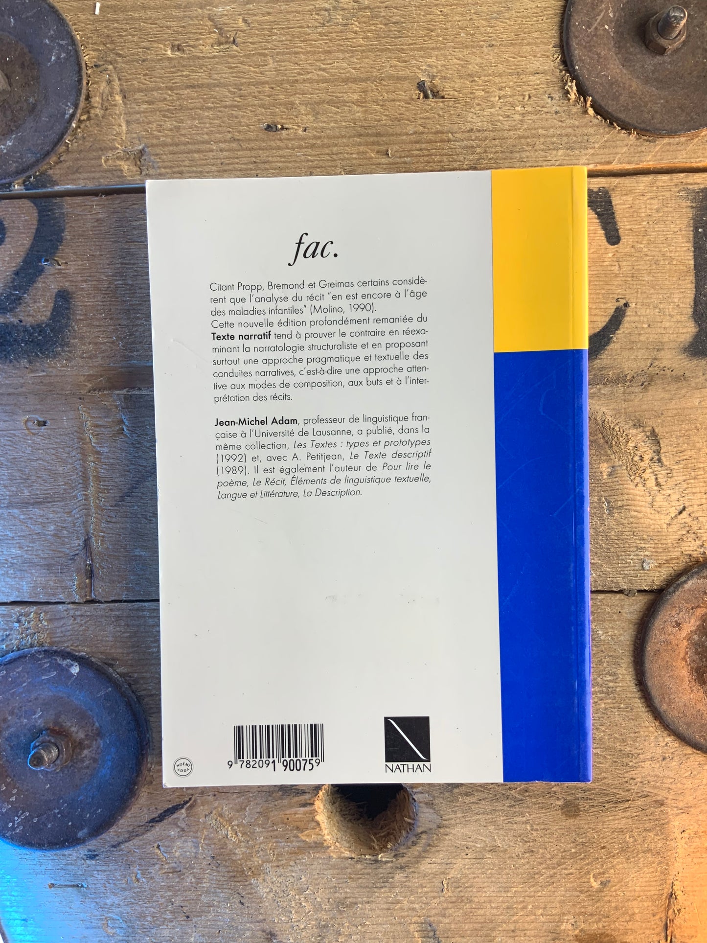 Le texte narratif - Jean-Michel Adam