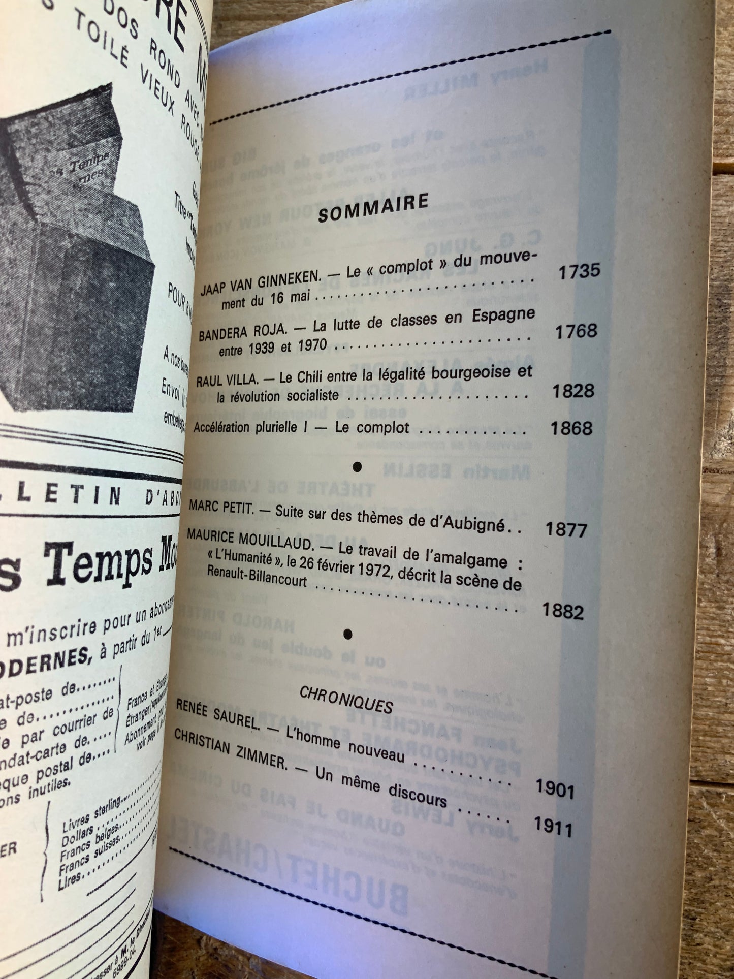 Le «complot» du mouvement du 16 mai - Jaap Van Ginneken | La lutte des classes en Espagne entre 1939 et 1970 - Bandera Roja … [ Les Temps Modernes ] - Mai 1972 - n° 310