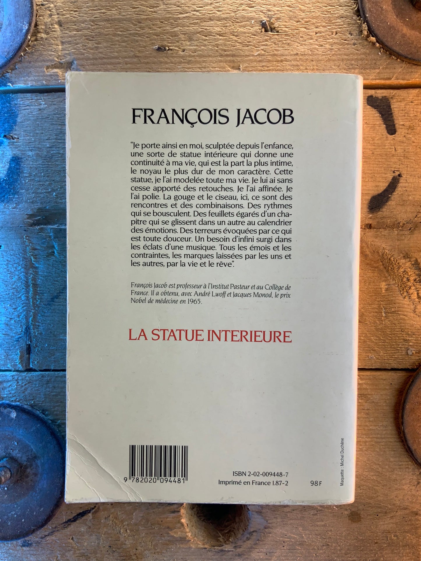 La statue interieure - François Jacob