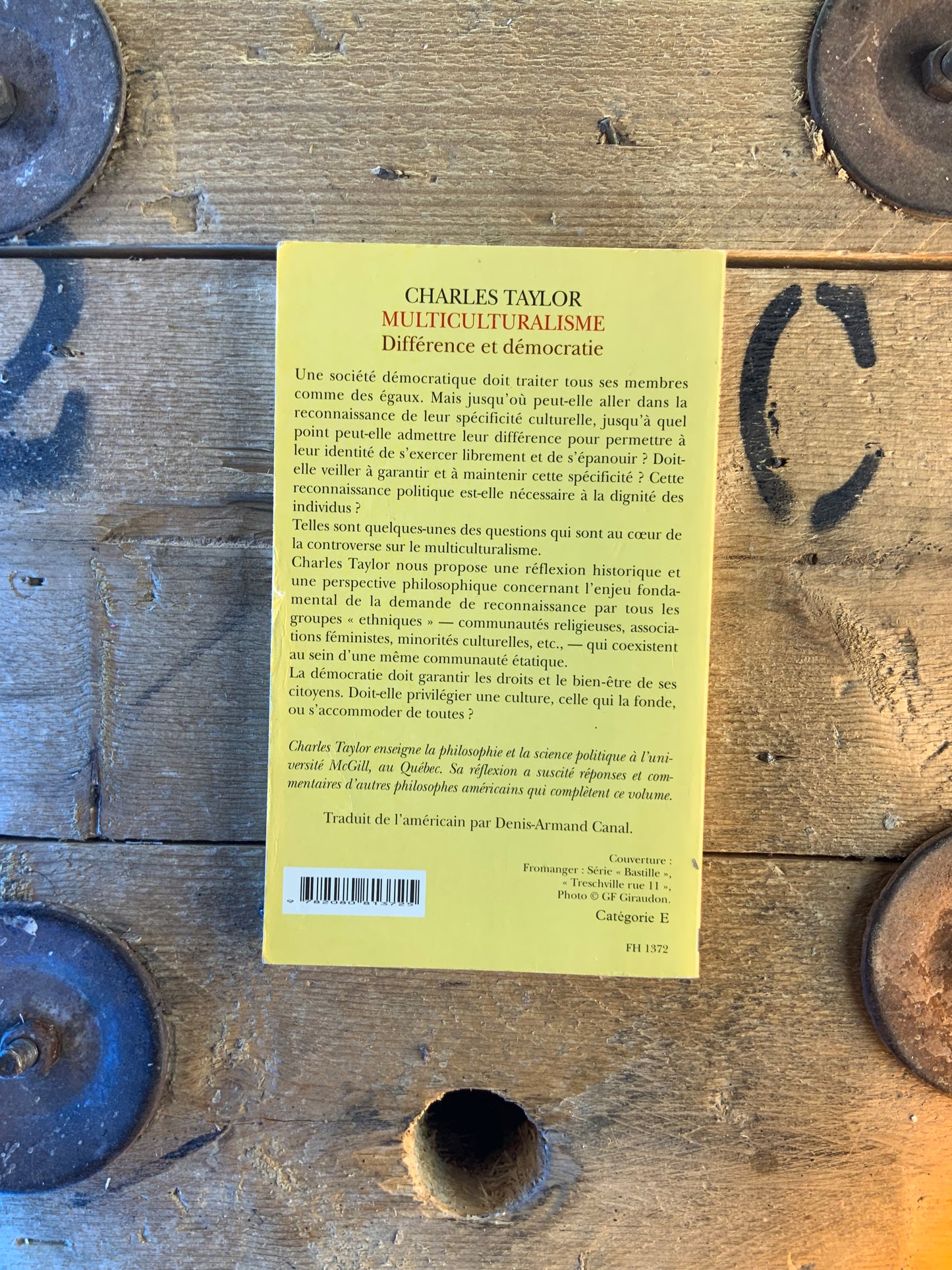 Multiculturalisme : différence et démocratie - Charles Taylor