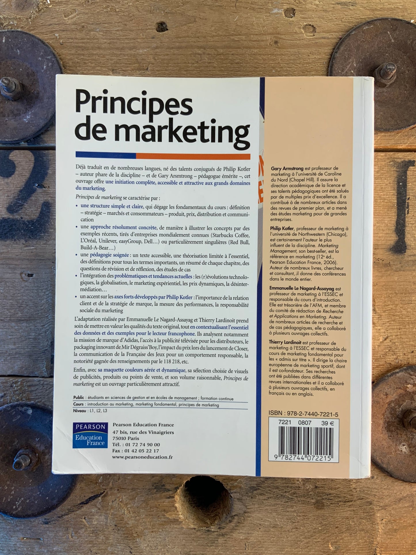 Principes de marketing - Gary Amstrong et Philip Kotler