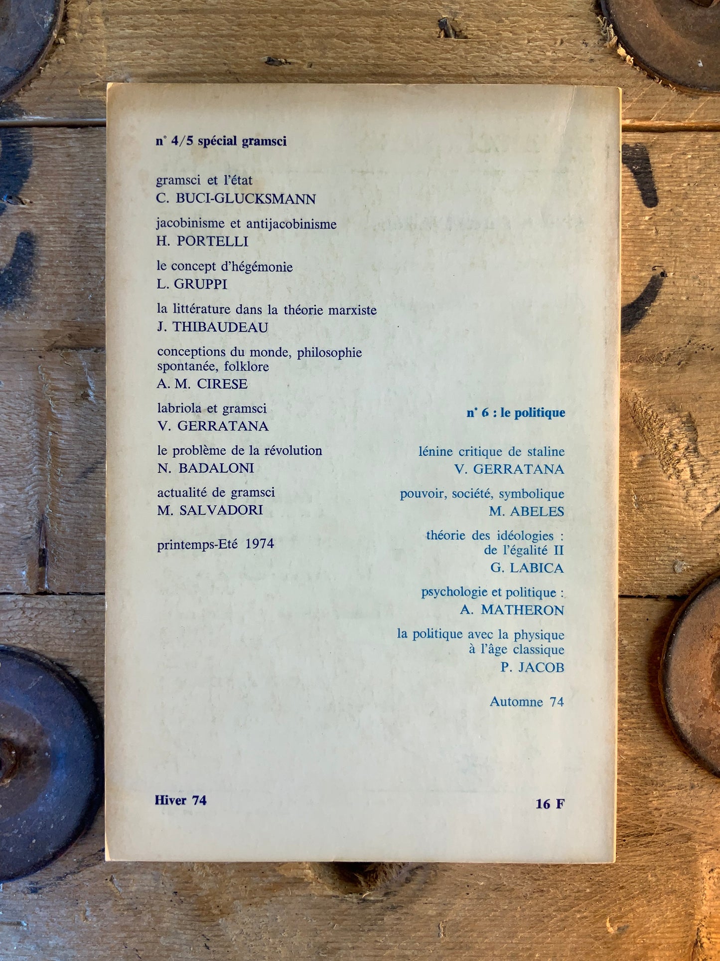 Langagues numéro 7 [ Revue Dialectiques ]