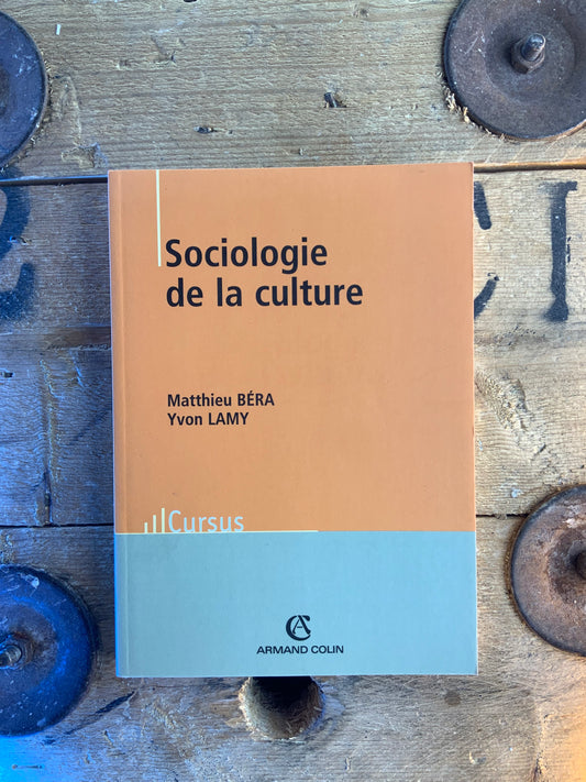 Sociologie de la culture - Mathieu Béra et Yvon Lamy