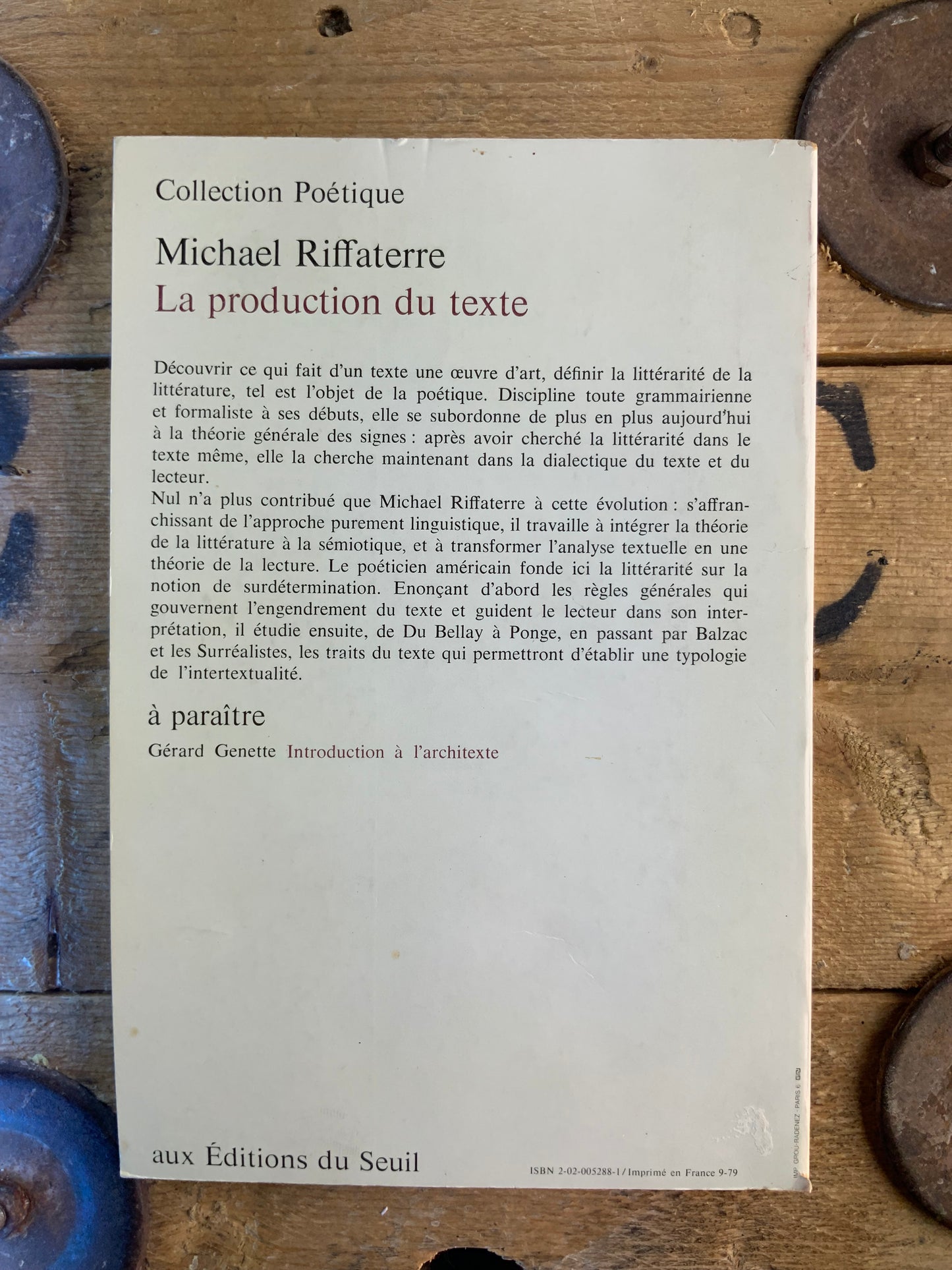 Théorie de la réception en Allemagne : Actualité de la recherche allemande - Lucien Dällenbach | La jouissance esthétique - Hans Jonas [ Revue Poétique ] - Septembre 1979 - n° 31