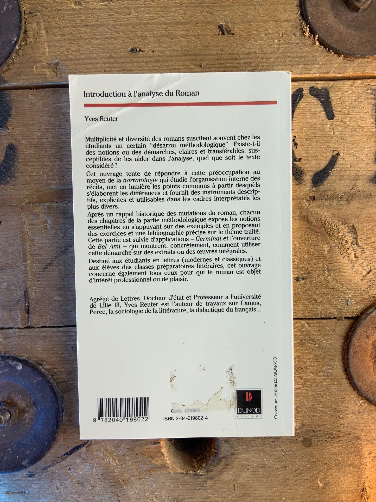 Introduction à l’analyse du Roman - Yves Reuter