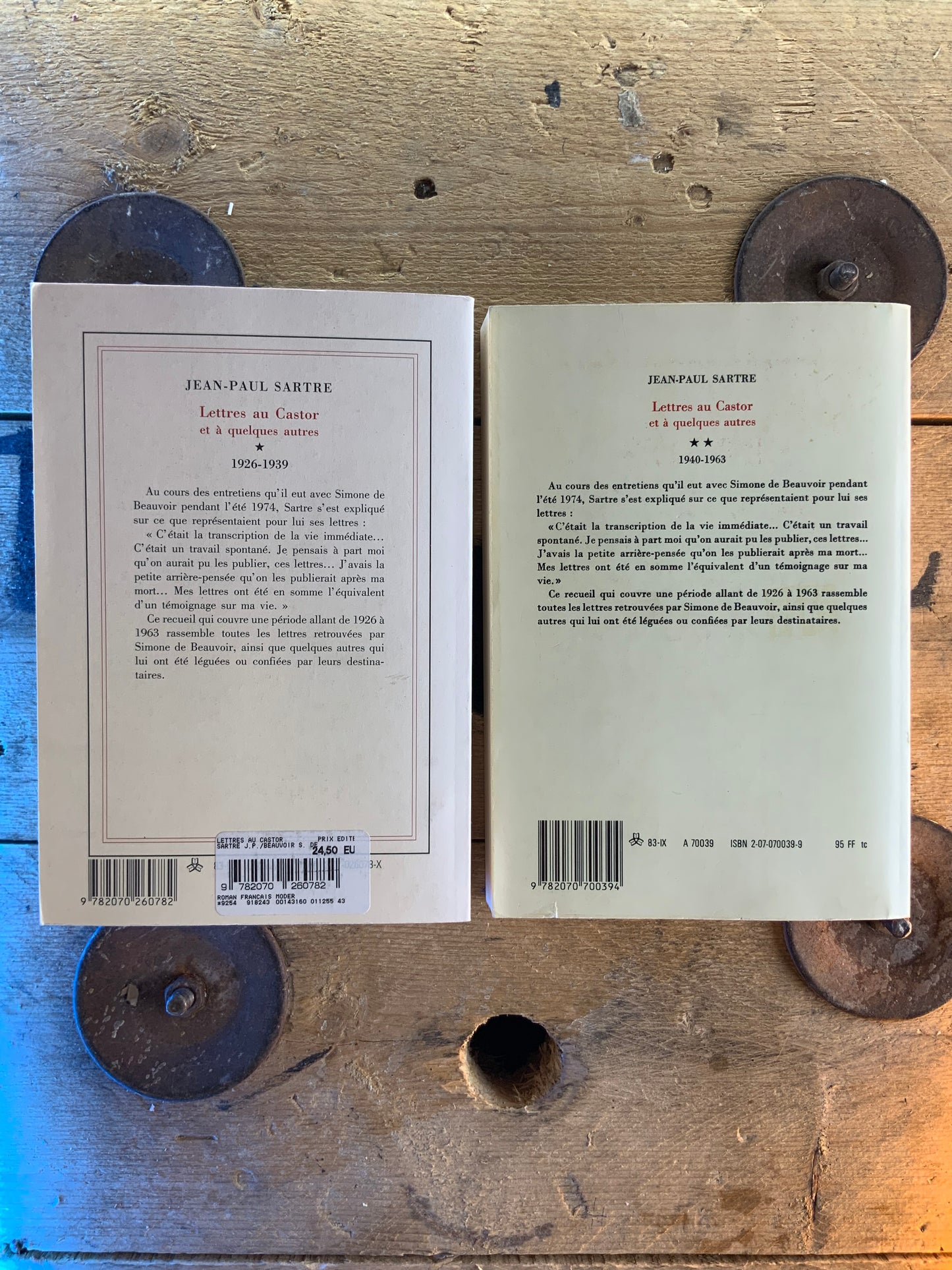Lettres au Castor et à quelques autres : I. 1926-1939  II. 1940-1963 - Jean-Paul Sartre