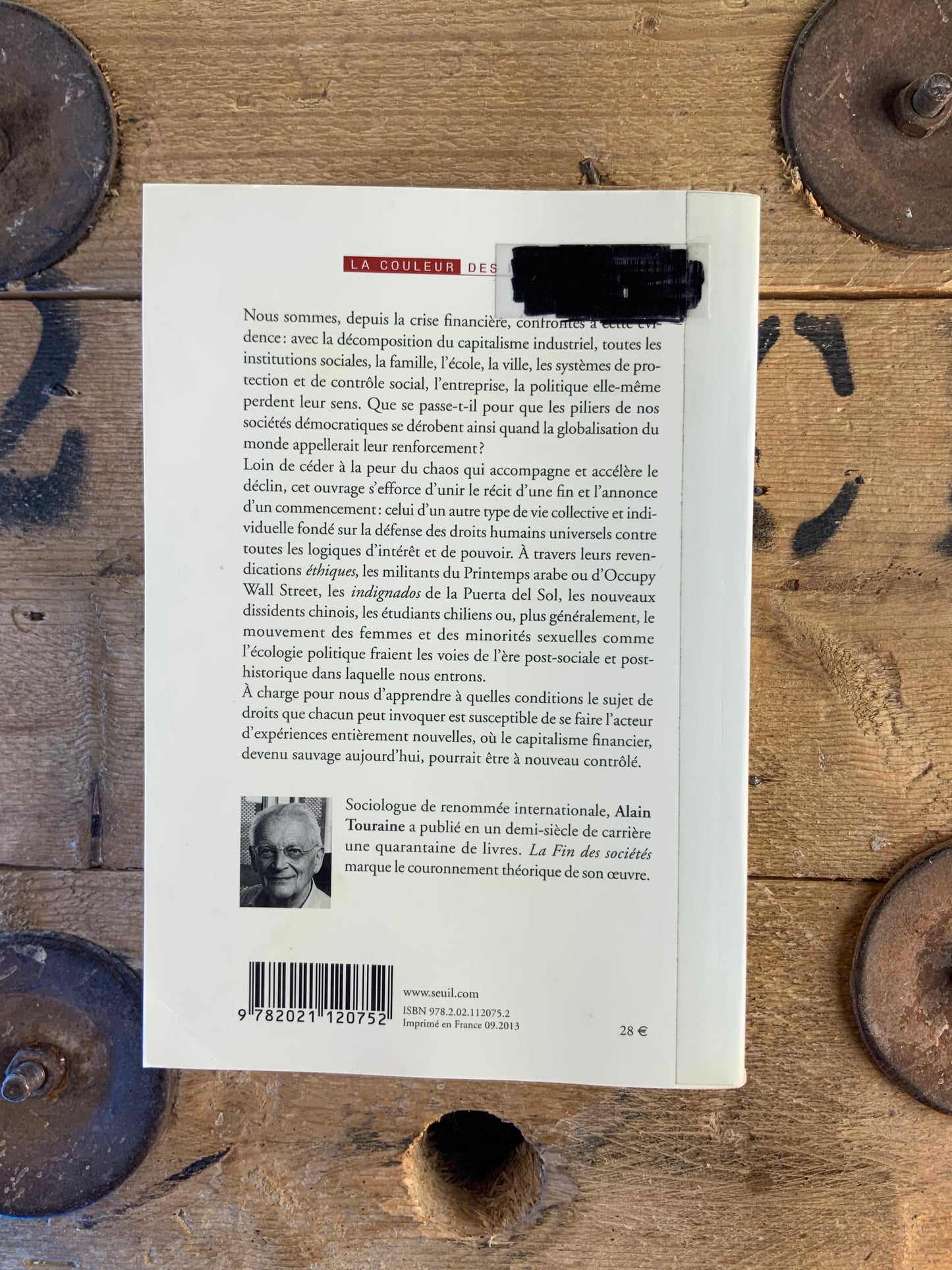 La fin des sociétés - Alain Touraine