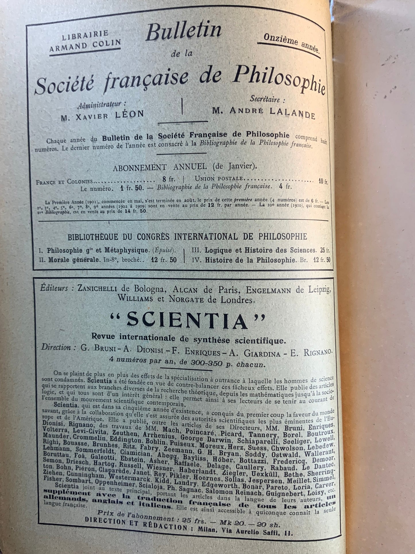 Revue de Métaphysique et de Morale - 19e année n°2 Mars 1911