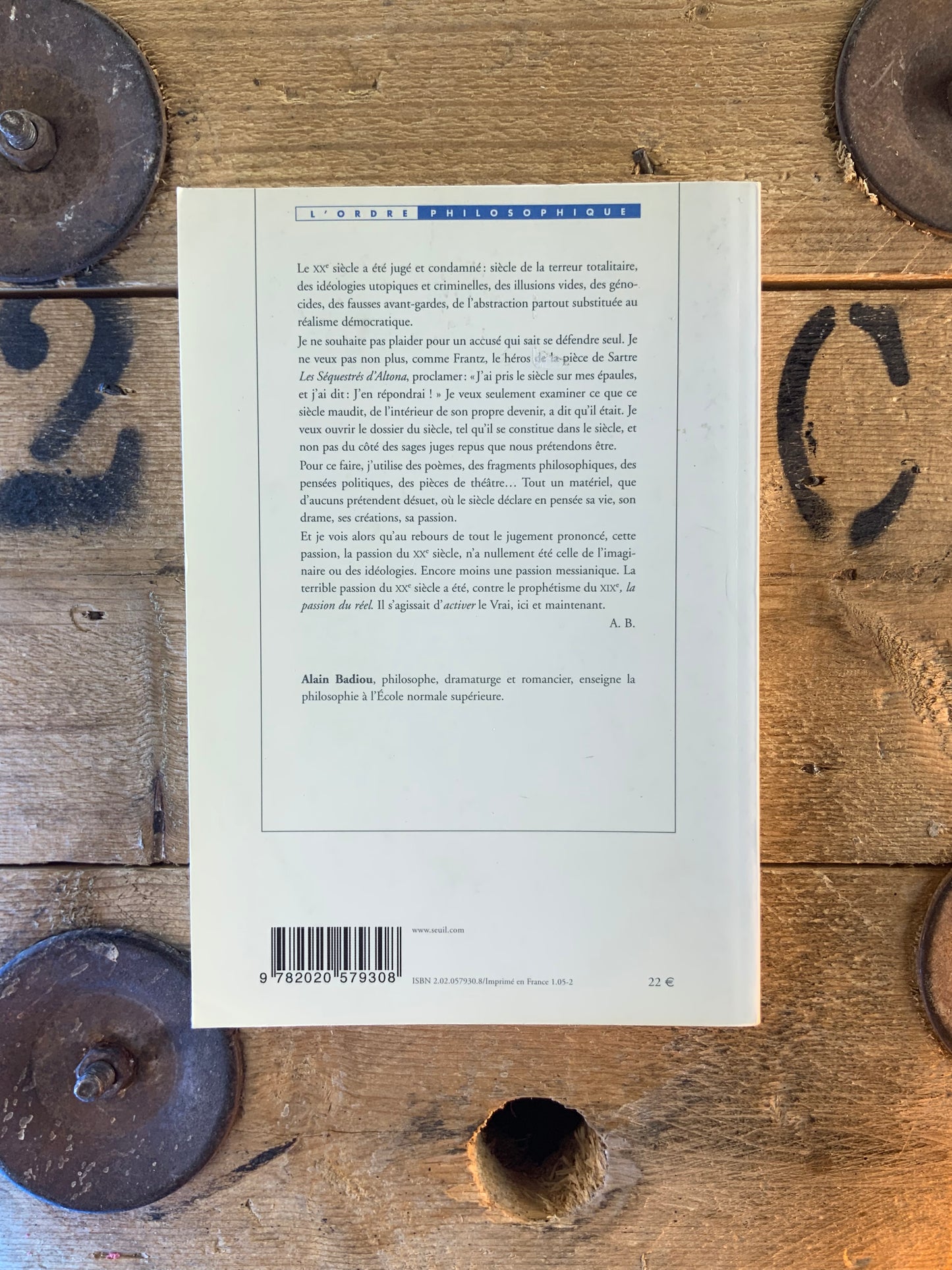 Le siècle - Alain Badiou