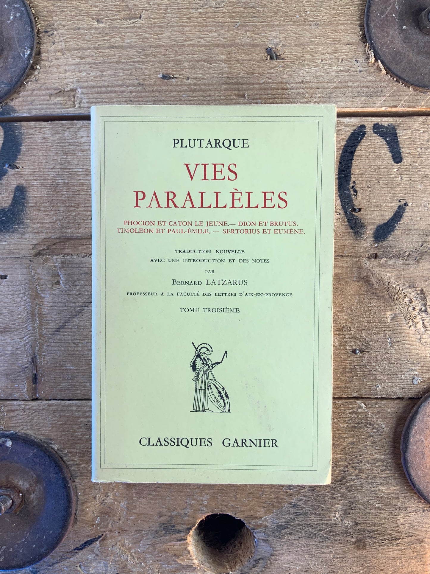 Vies Parallèles - Plutarque (en 5 volumes)