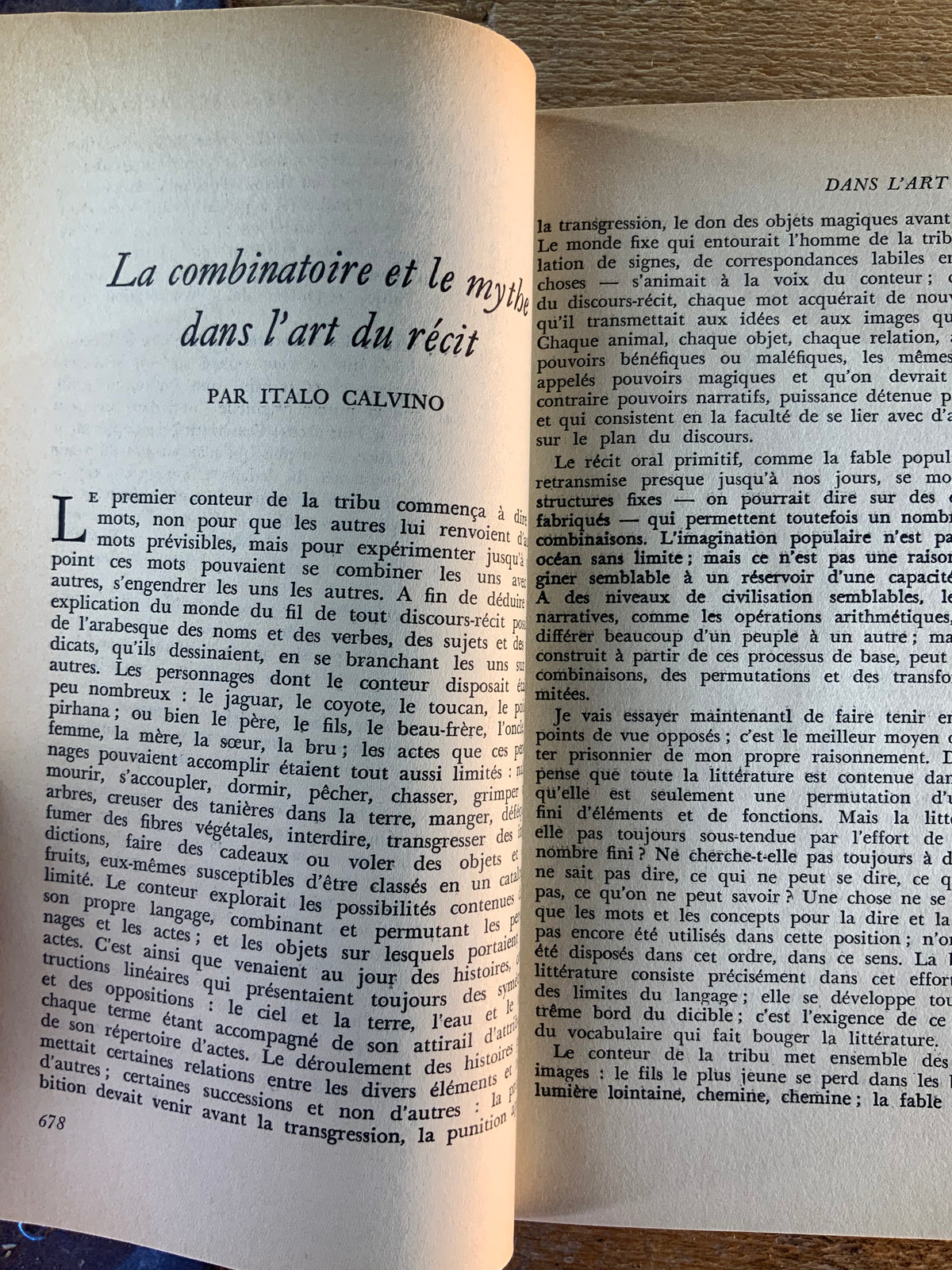 Le mythe aujourd’hui [ Revue Esprit ] - Avril 1971 - n° 4