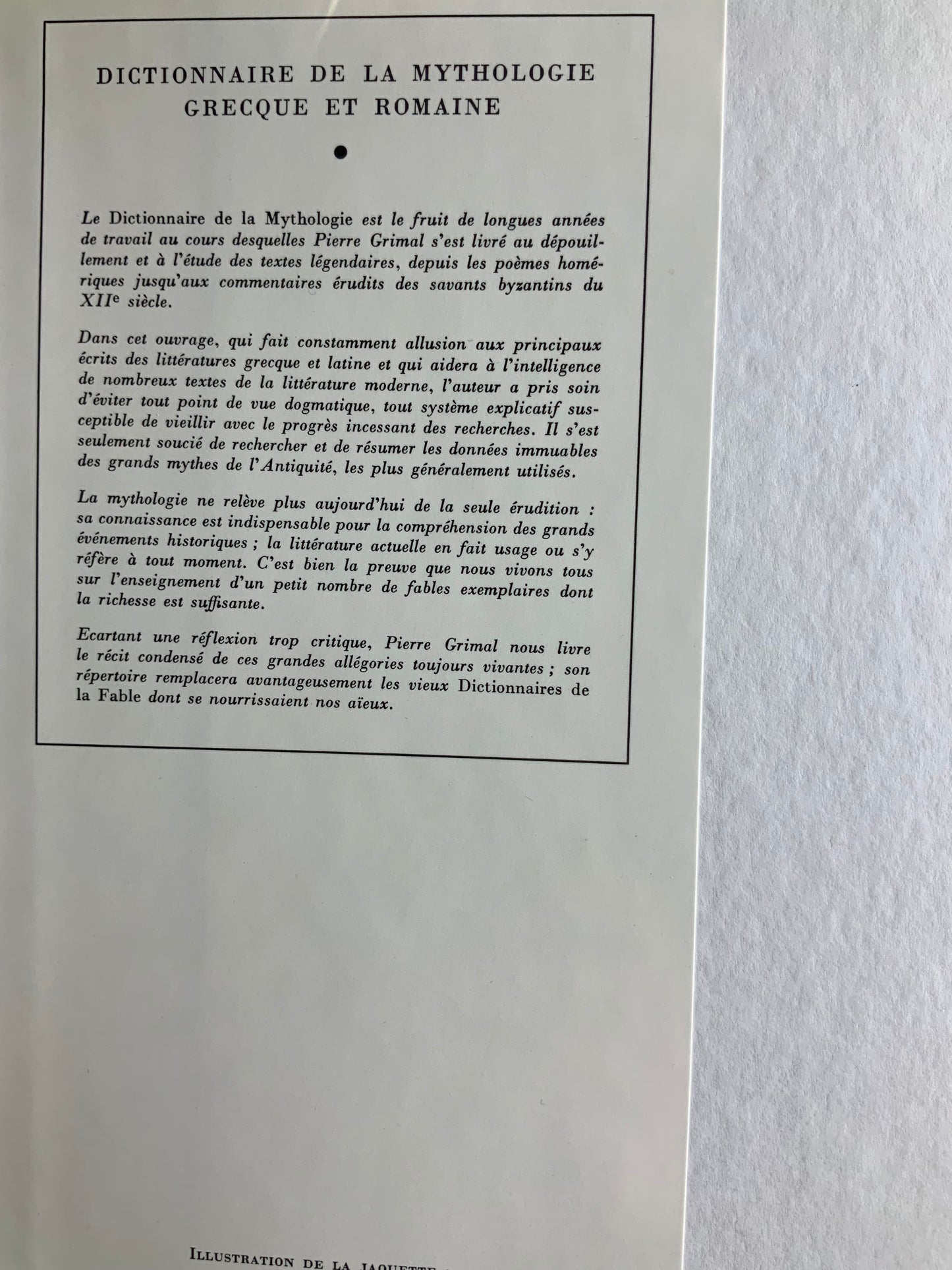 Dictionnaire de la mythologie grecque et romaine - Pierre Grimal