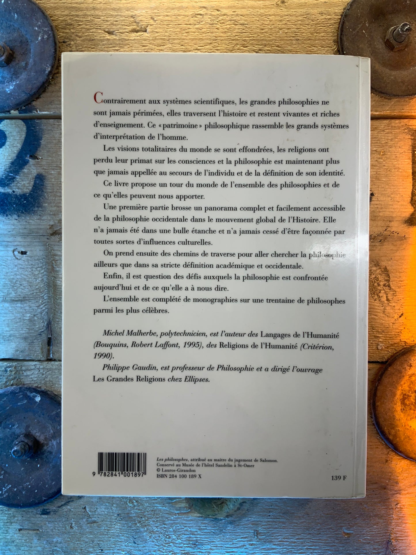 Les philosophies de l’humanité - Michel Malherbe et Philippe Gaudin