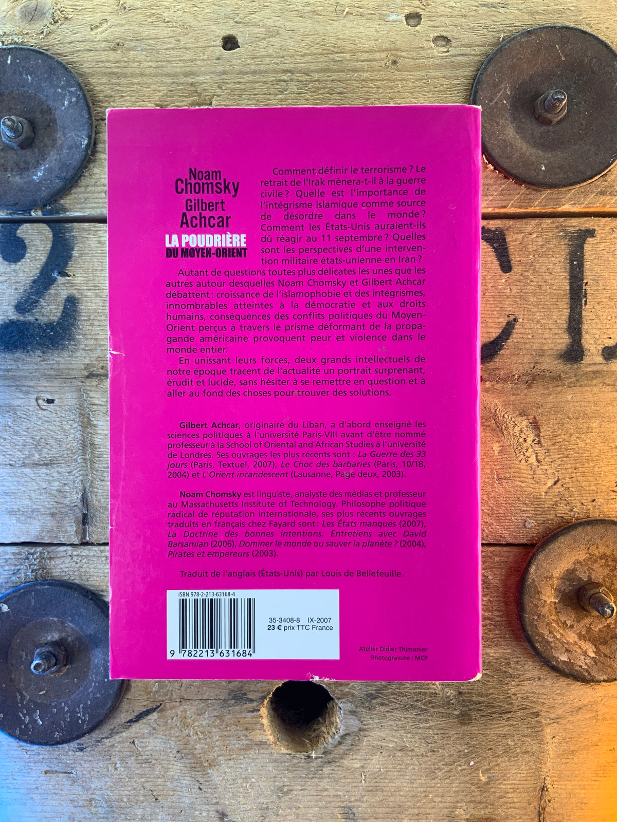 La poudrière du Moyen-Orient - Noam Chomsky et Gilbert Achcar