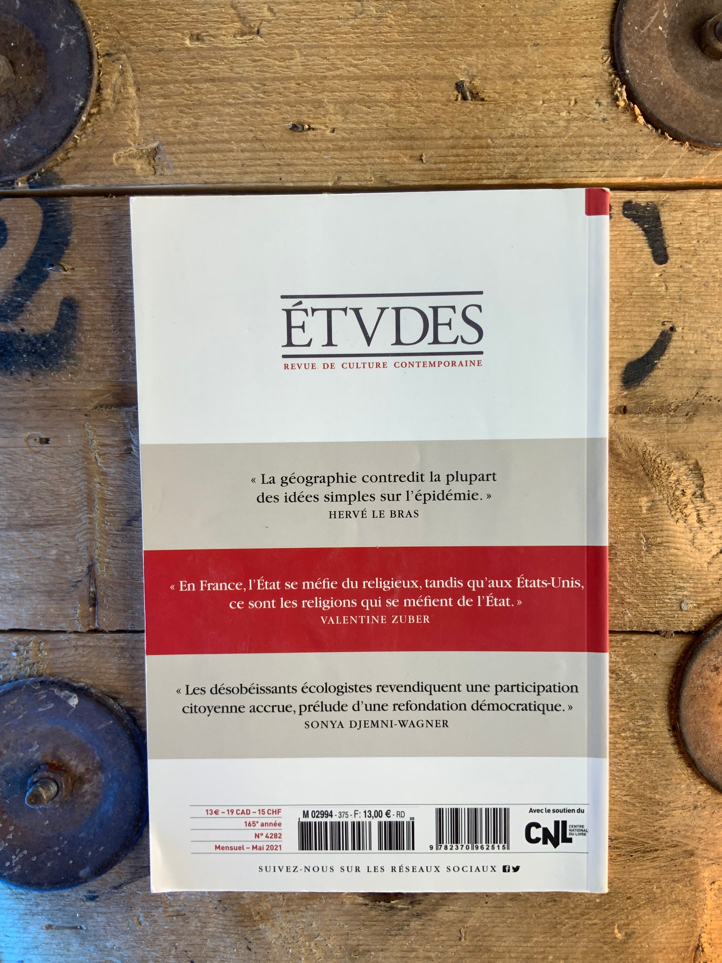 Études : revue de culture contemporaine - mai 2021