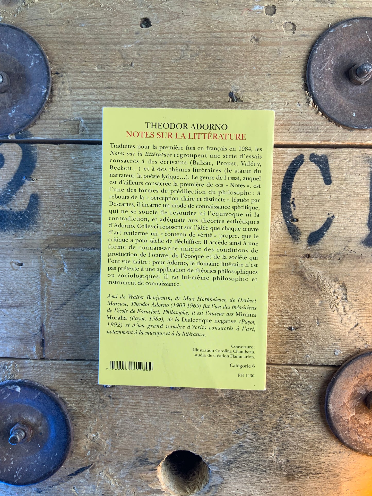 Notes sur la littérature - Theodor Adorno