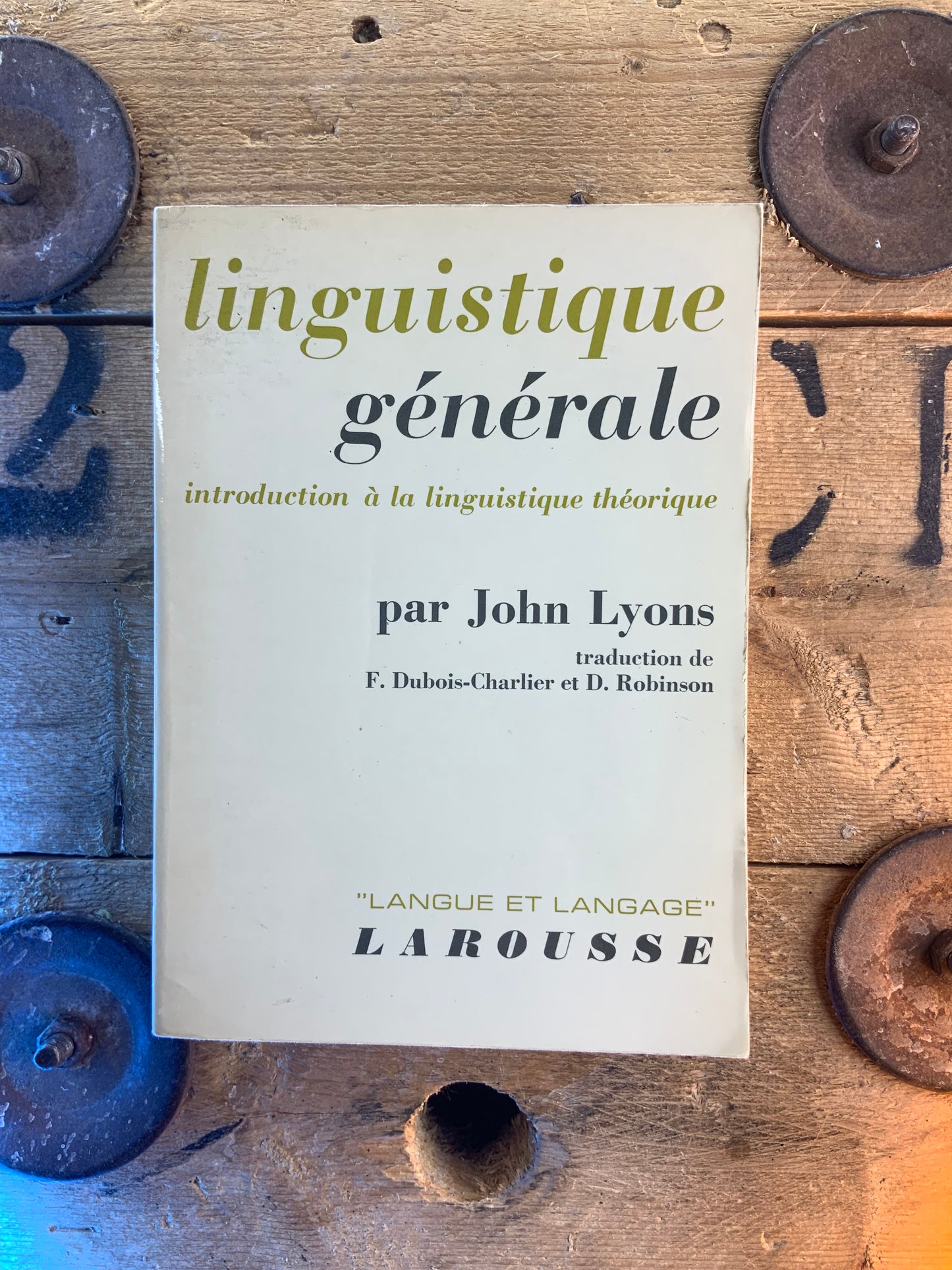 Linguistique générale : introduction à la linguistique théorique - John Lyons