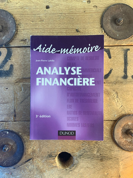 Analyse financière - Jean-Pierre Lahille